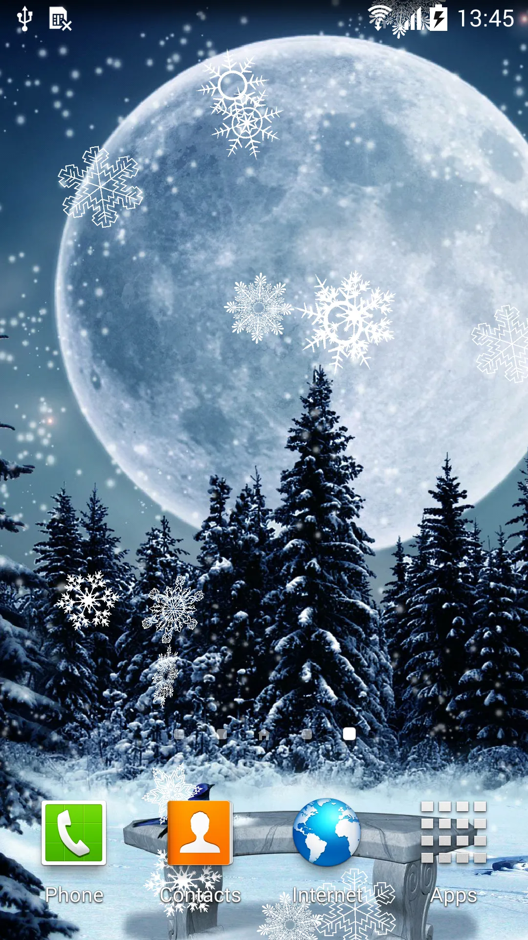 Winter Night Live Wallpaper | Indus Appstore | Screenshot