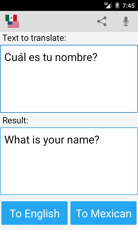 Mexican English Translator | Indus Appstore | Screenshot