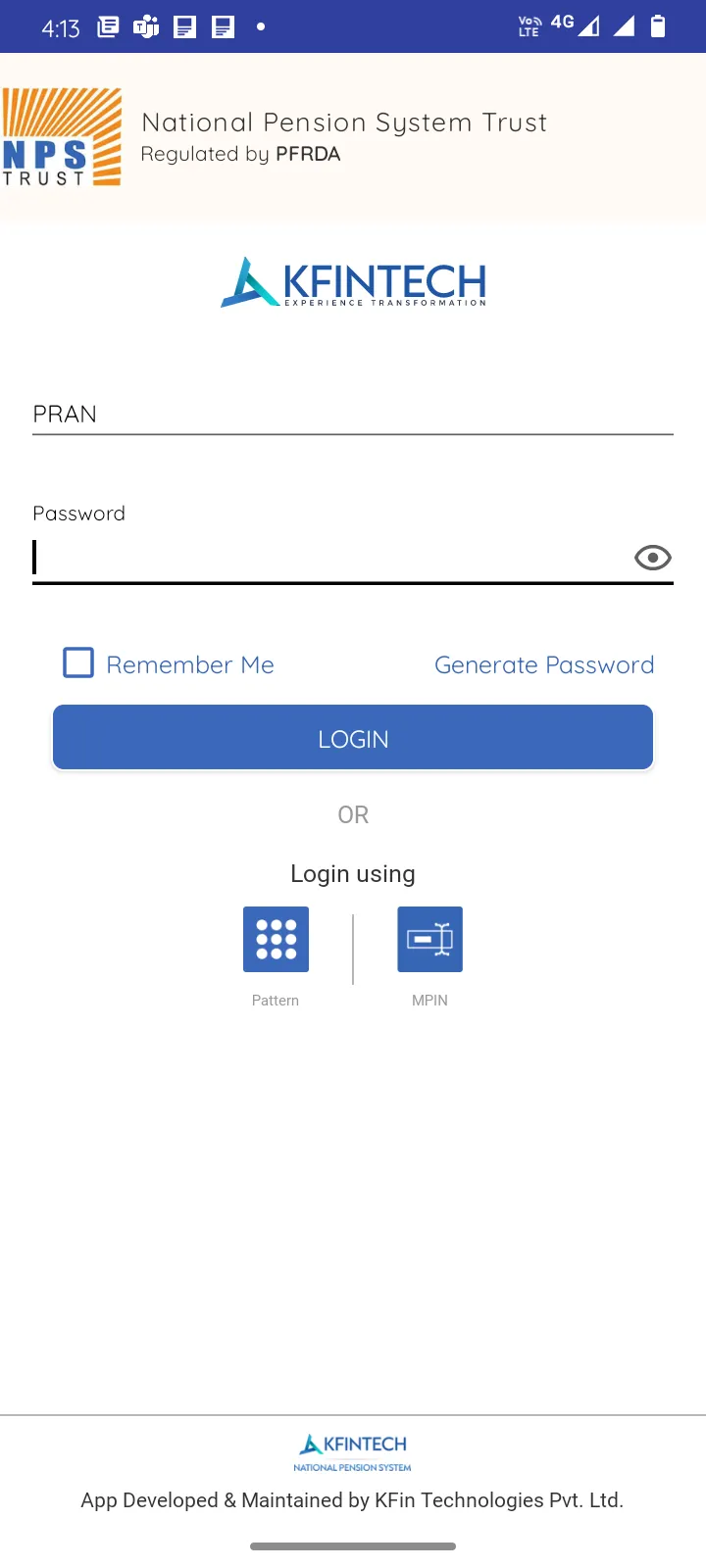 NPS by KFintech-CRA | Indus Appstore | Screenshot