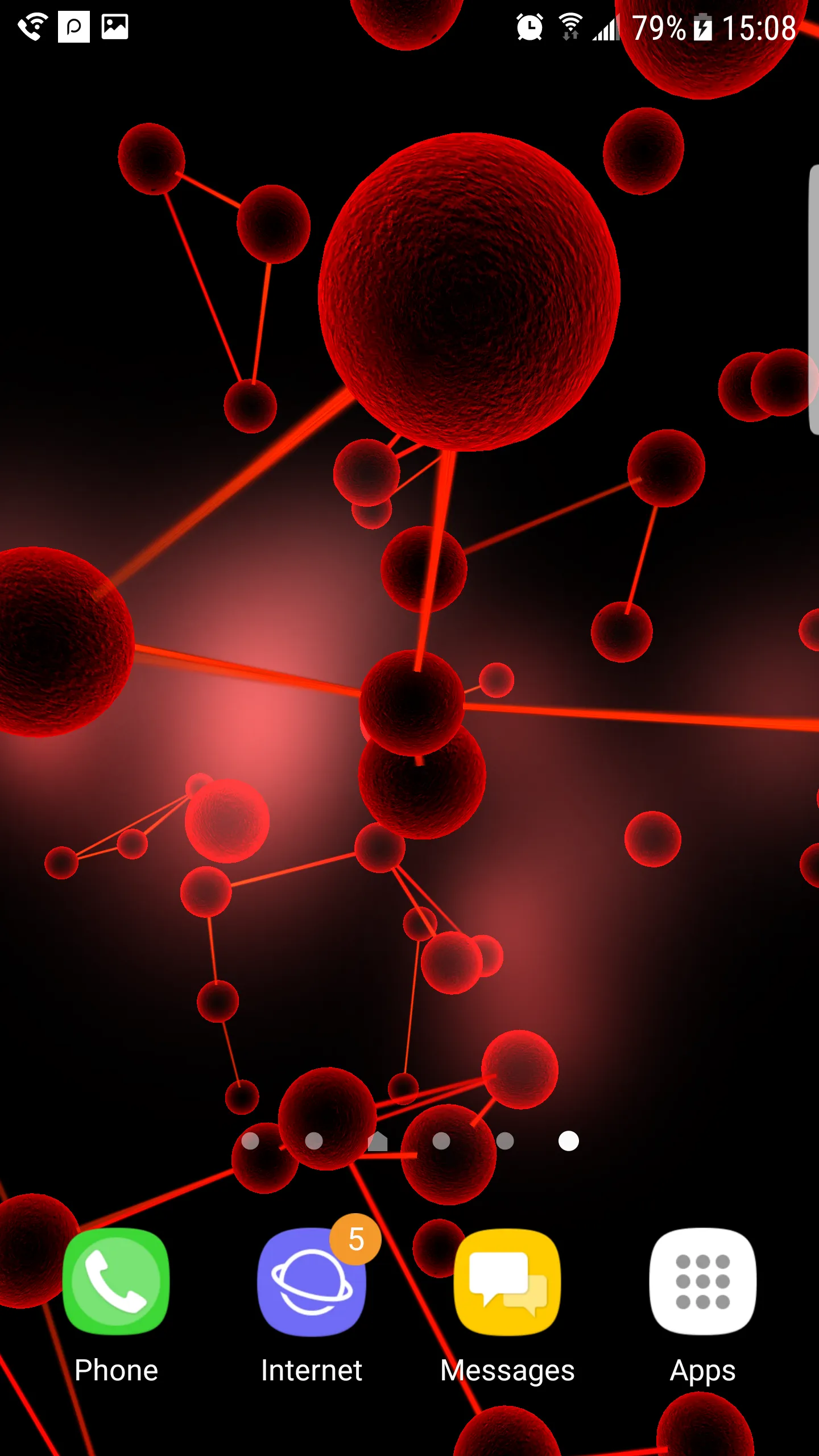 Molecules 3D Live Wallpaper | Indus Appstore | Screenshot