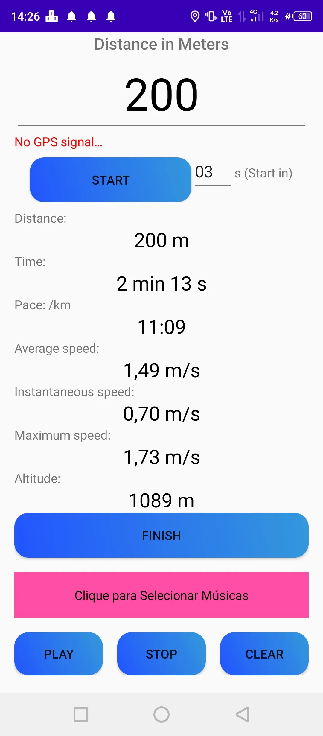 Run Sprint GPS | Indus Appstore | Screenshot