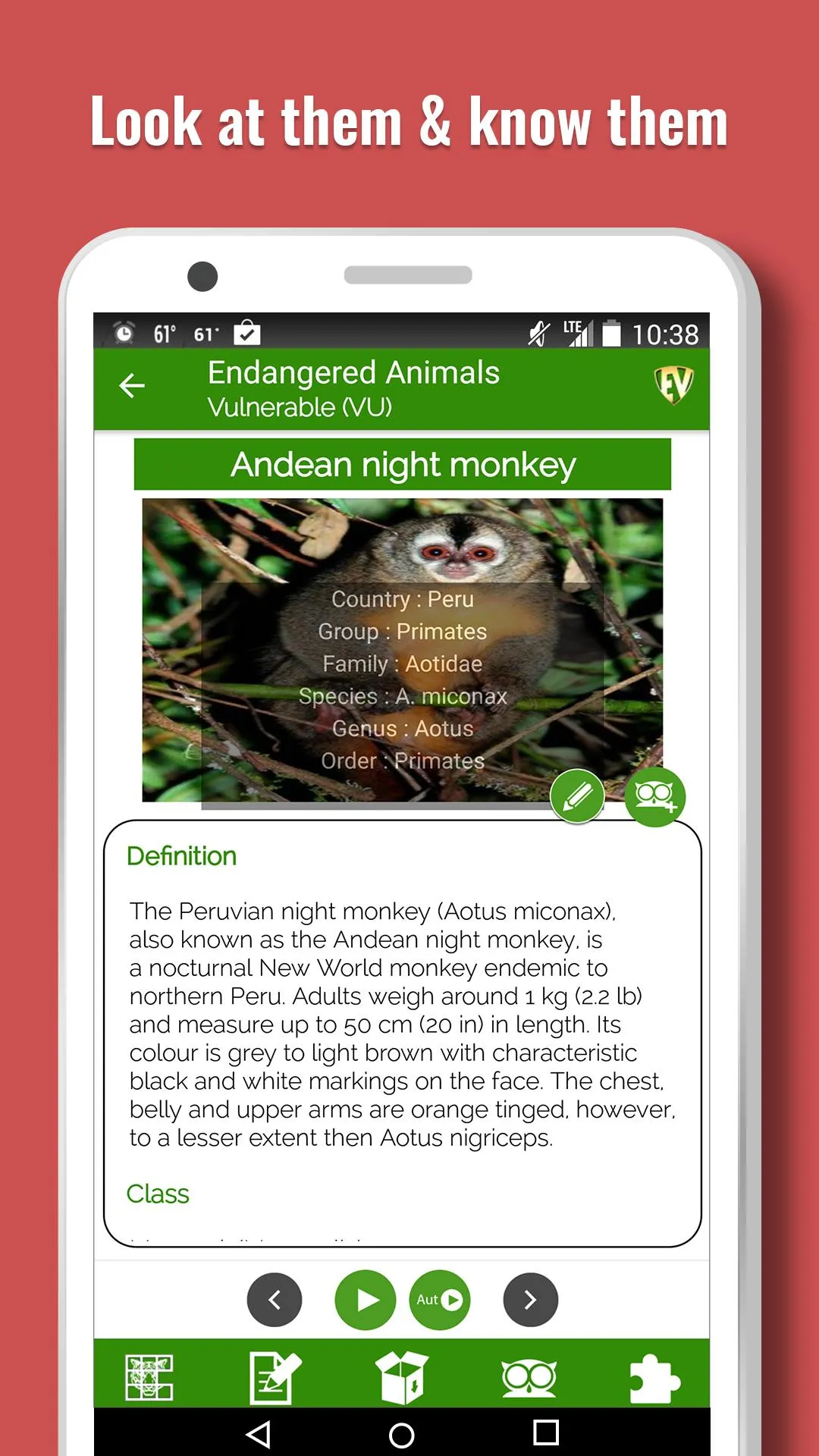 Endangered Animals Offline App | Indus Appstore | Screenshot