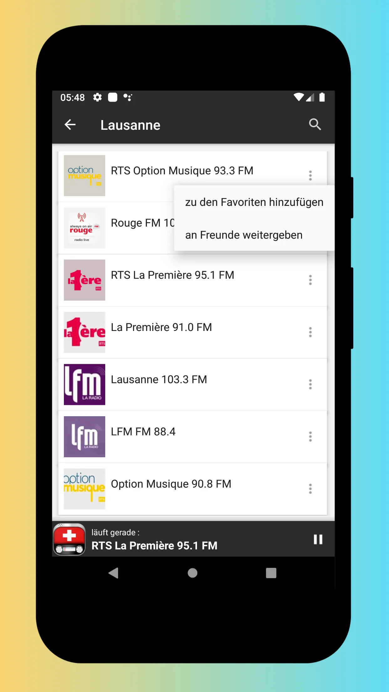 Radio Switzerland - Radio FM | Indus Appstore | Screenshot