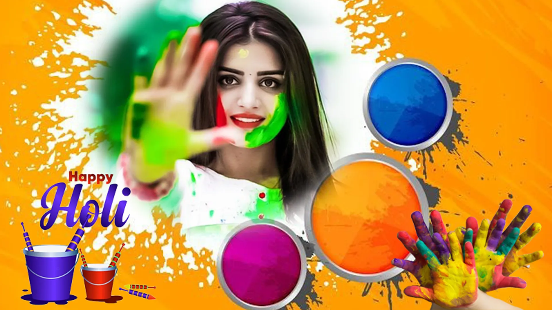 Happy holi photo frame 2024 | Indus Appstore | Screenshot