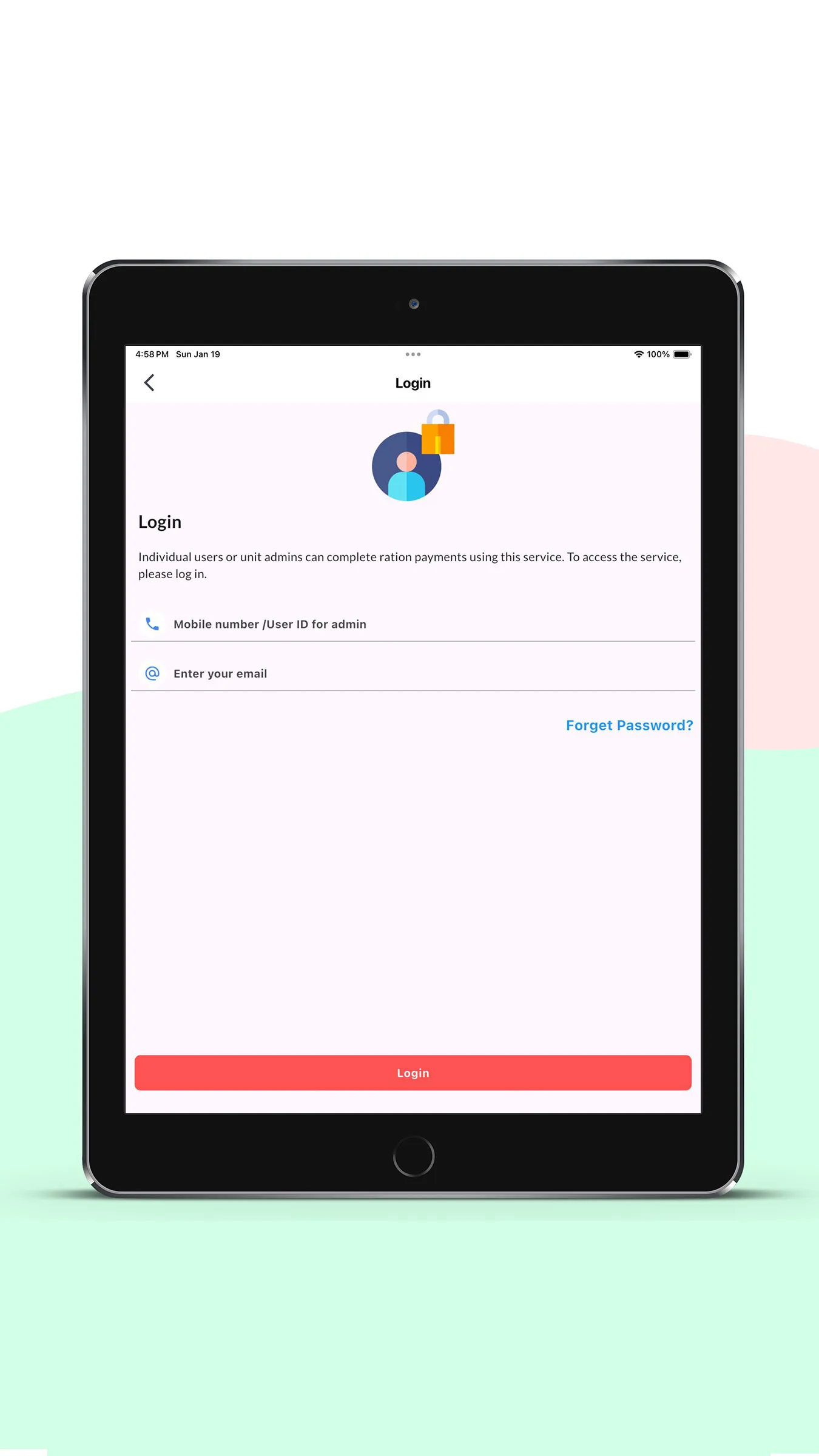 My Ration & Ticketing System | Indus Appstore | Screenshot