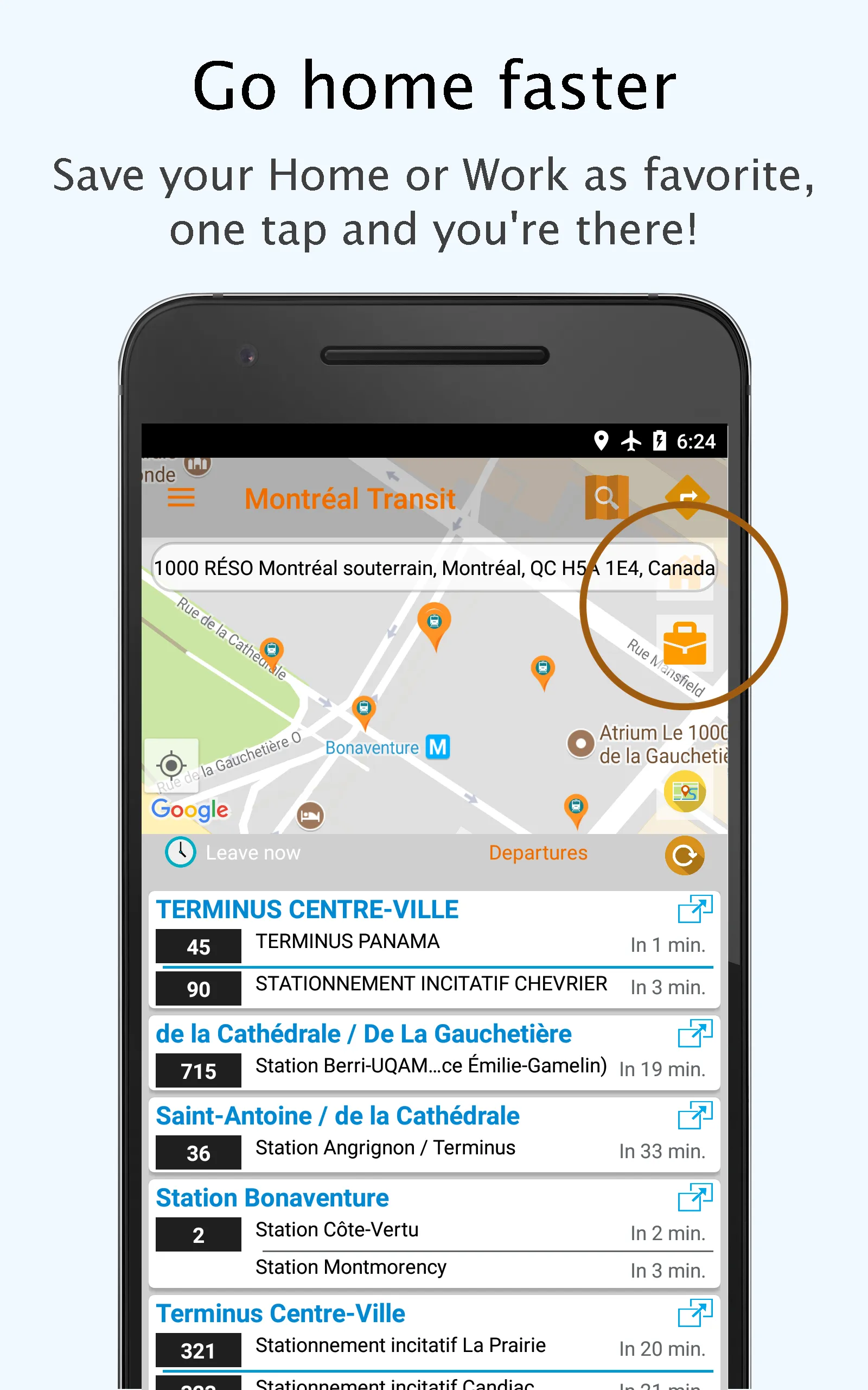 Montreal STM departures & maps | Indus Appstore | Screenshot