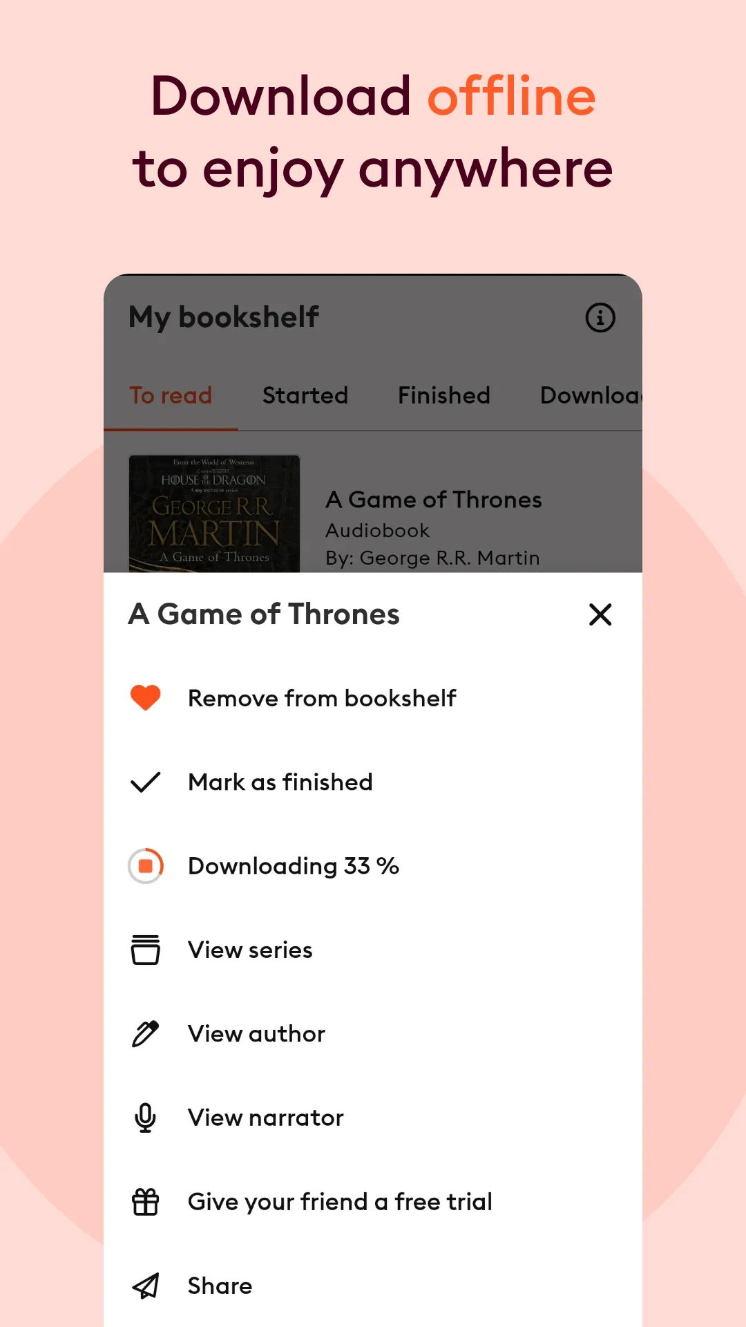Storytel: Audiobooks & Ebooks | Indus Appstore | Screenshot