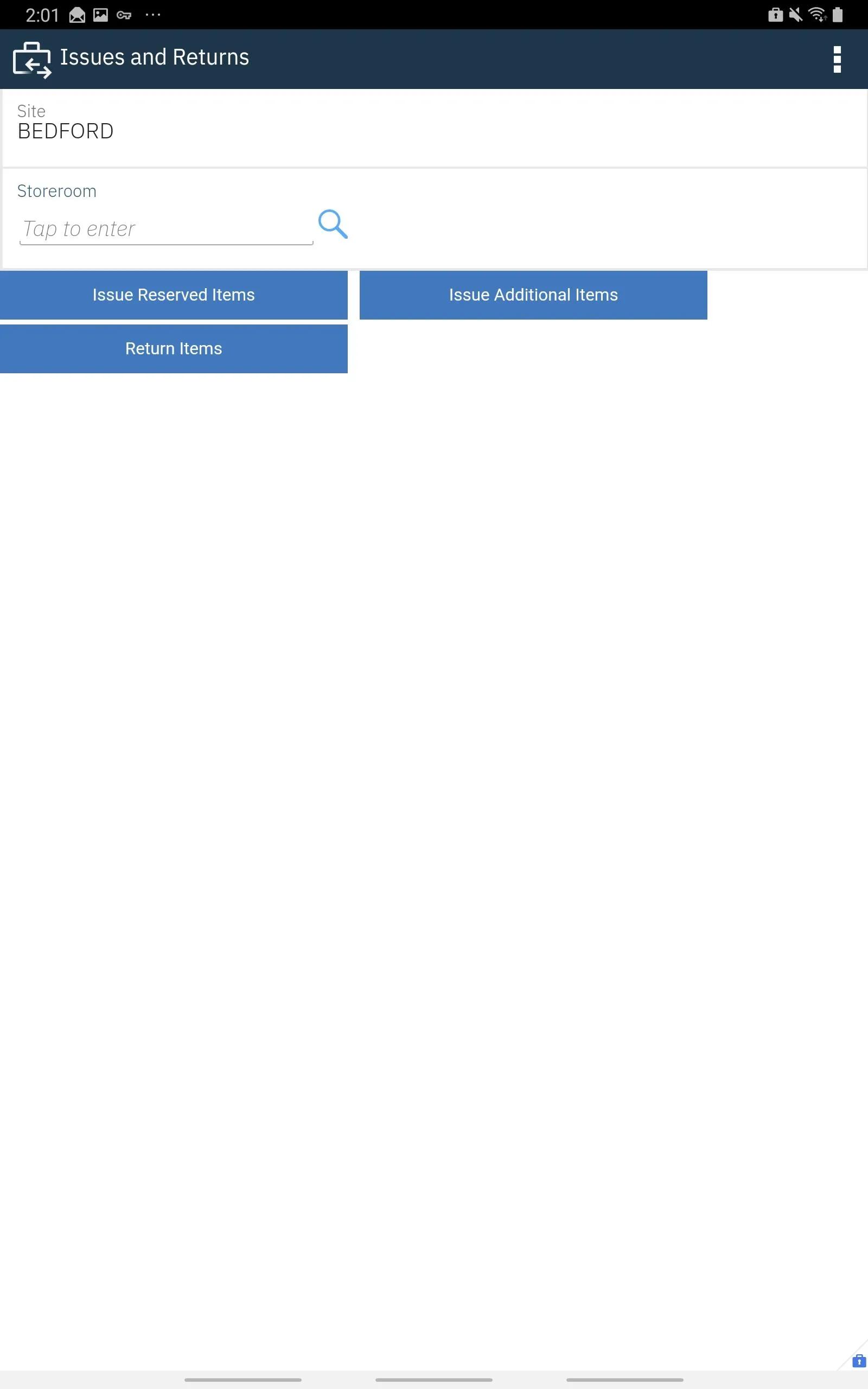 IBM Maximo Issues Returns | Indus Appstore | Screenshot