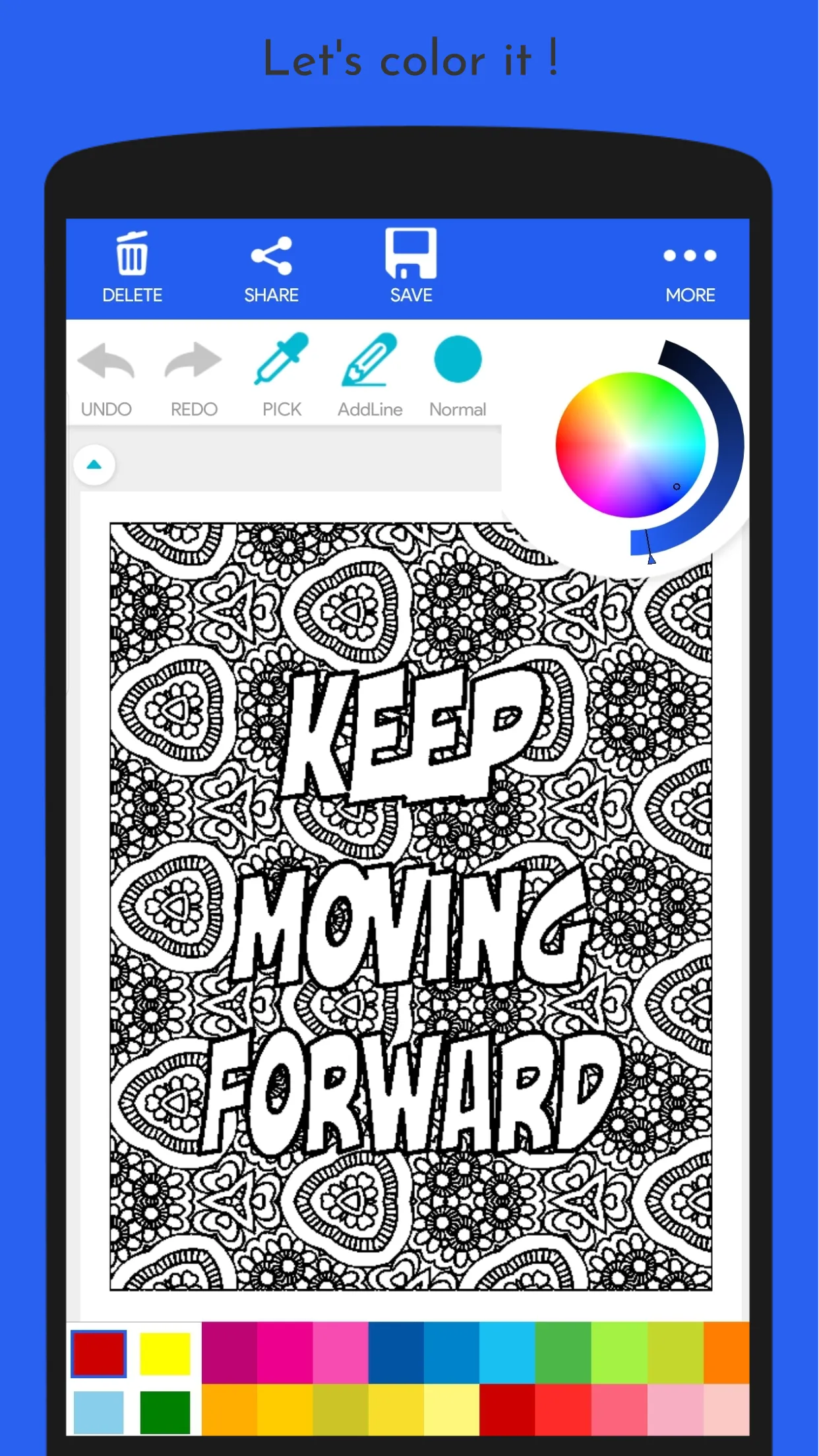 Inspiring Quotes Coloring Book | Indus Appstore | Screenshot