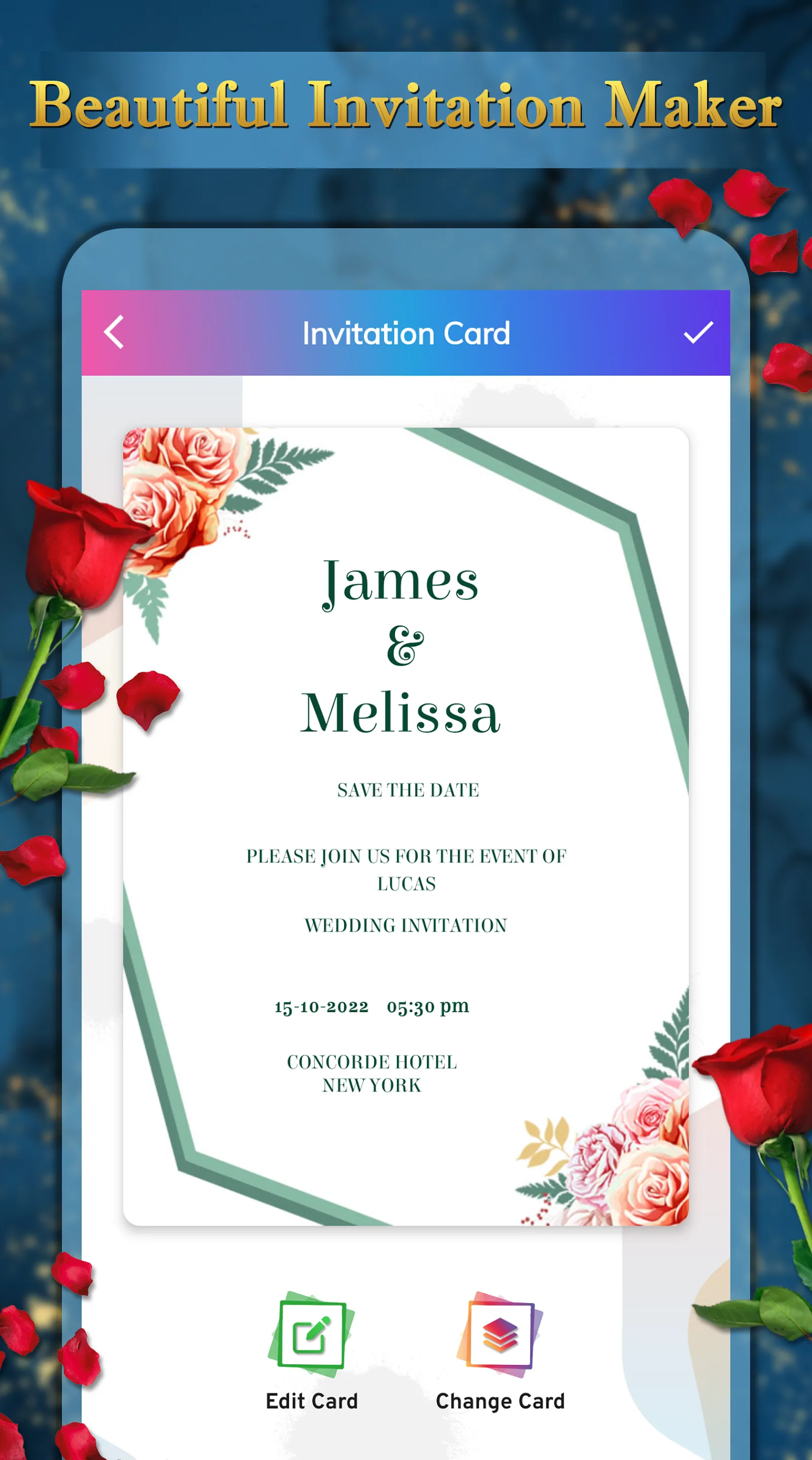 Invitation Card Maker IMG PDF | Indus Appstore | Screenshot