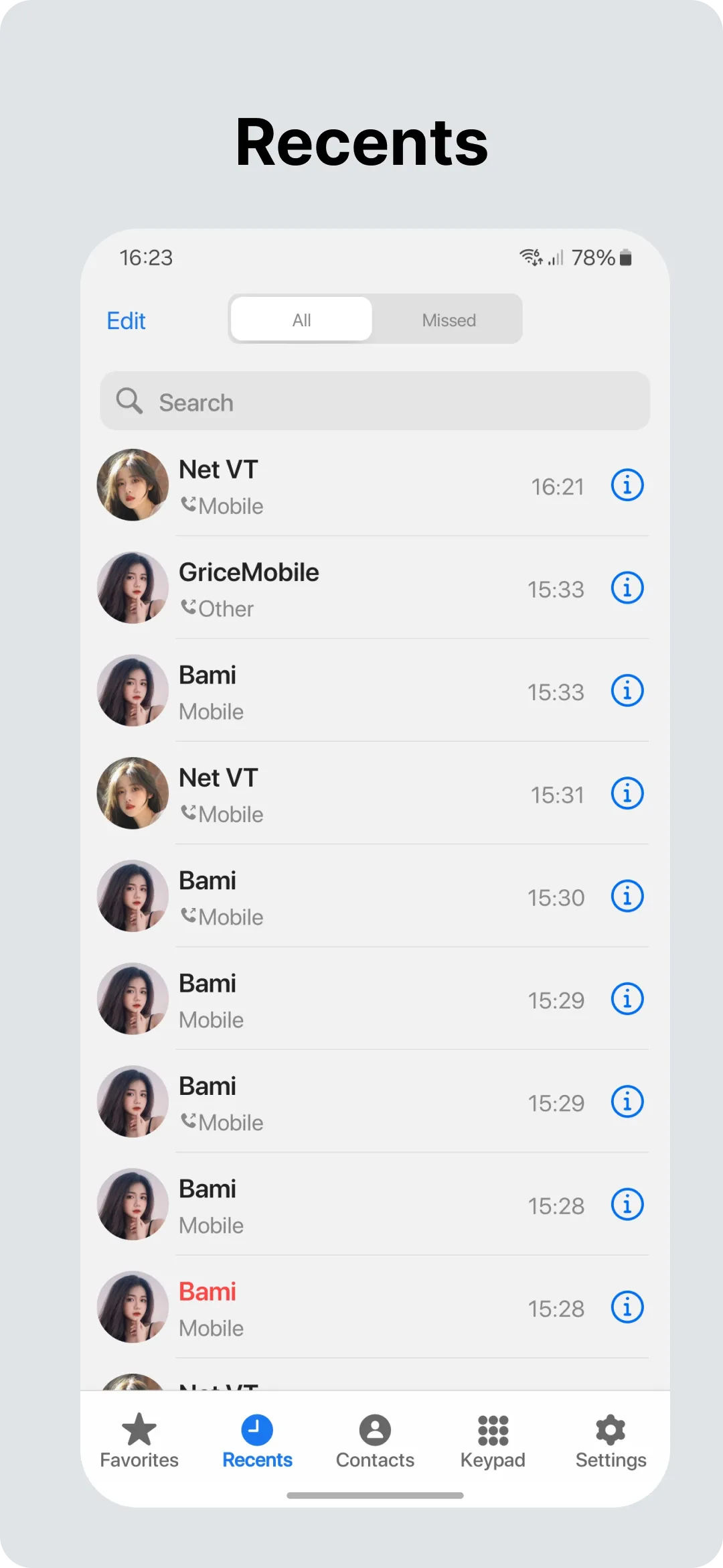 Phone - Dialer & iCall Screen | Indus Appstore | Screenshot