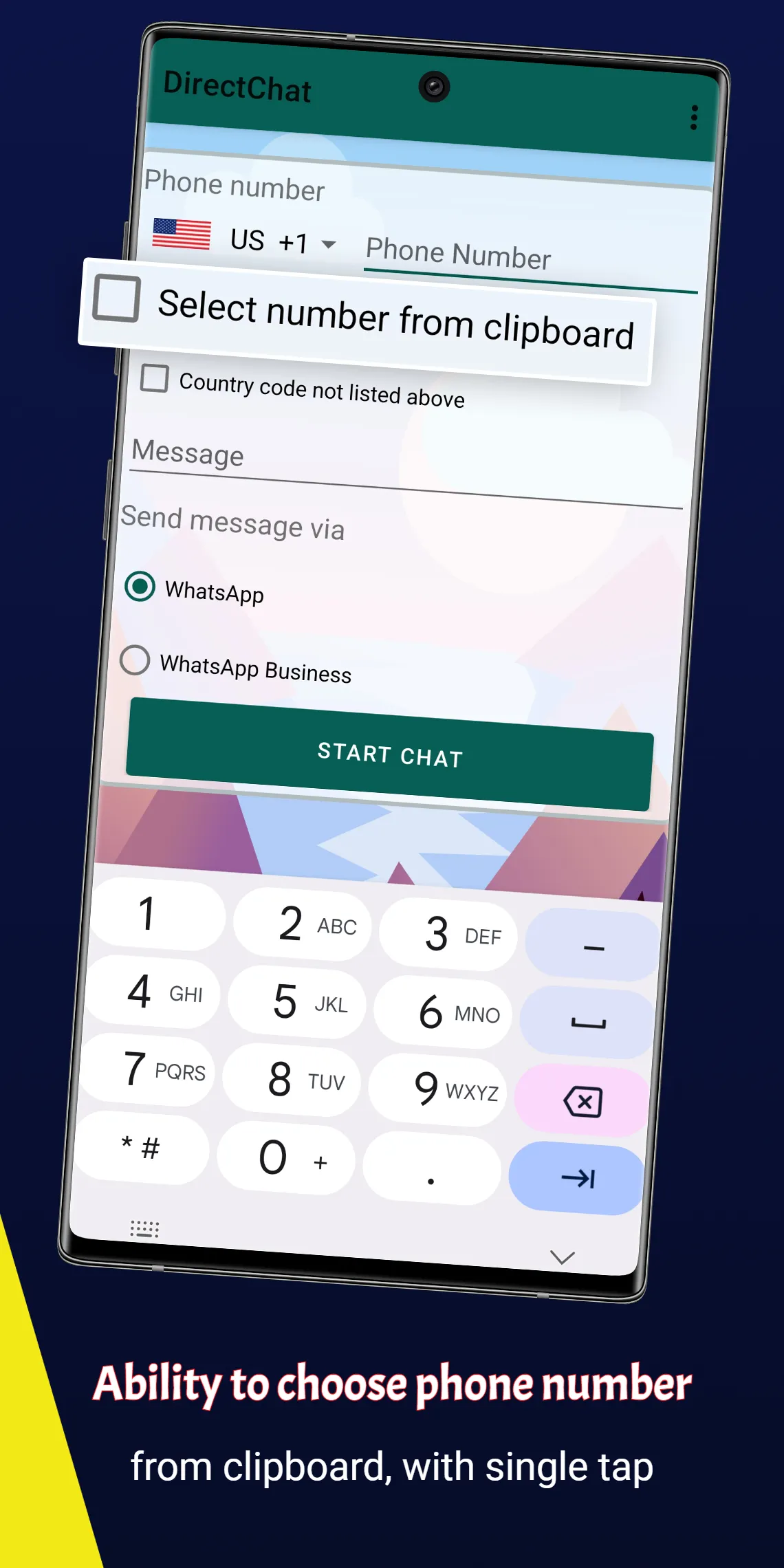 DirectChat-Without save number | Indus Appstore | Screenshot