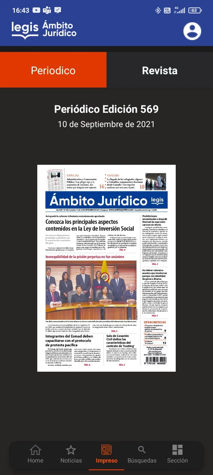 AmbitoJuridico.com | Indus Appstore | Screenshot