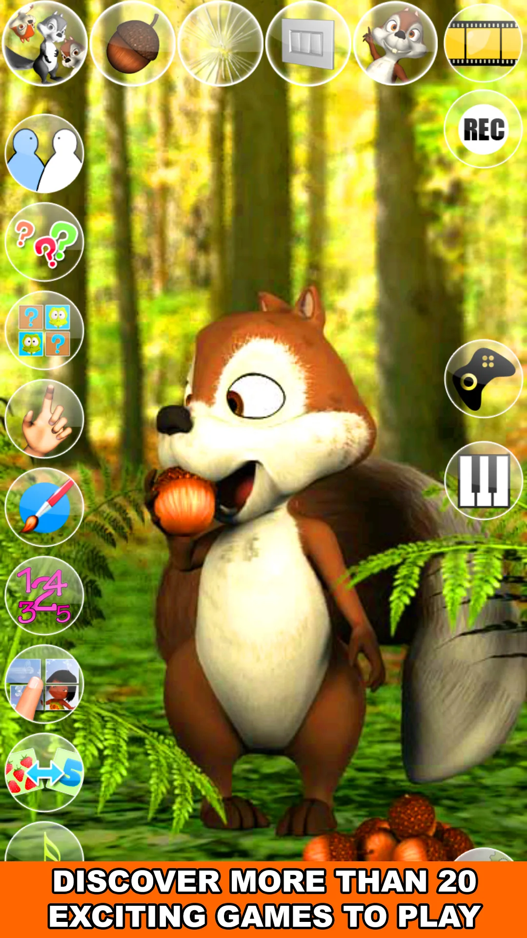 Talking James Squirrel | Indus Appstore | Screenshot