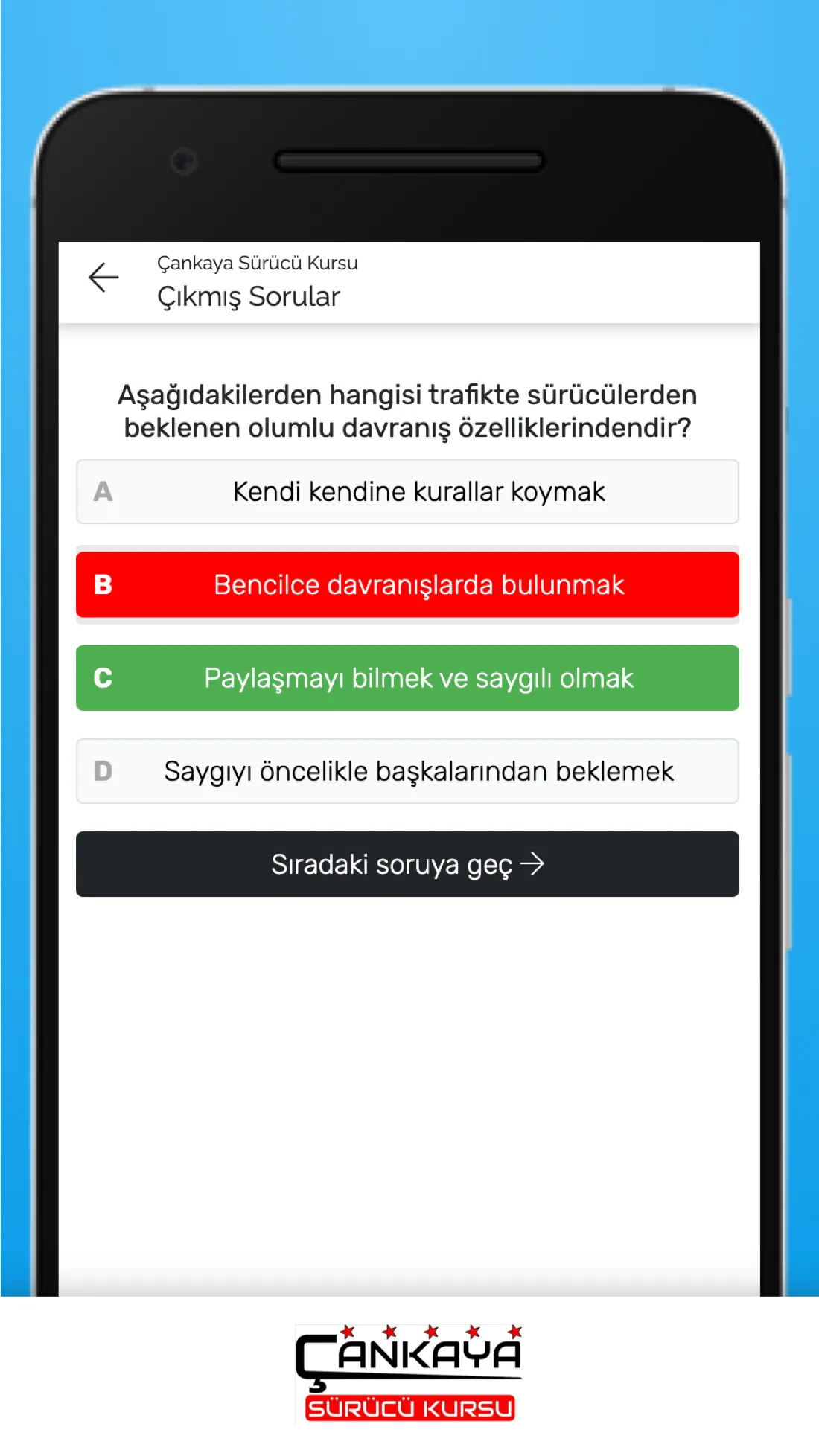 Çankaya Sürücü Kursu | Indus Appstore | Screenshot