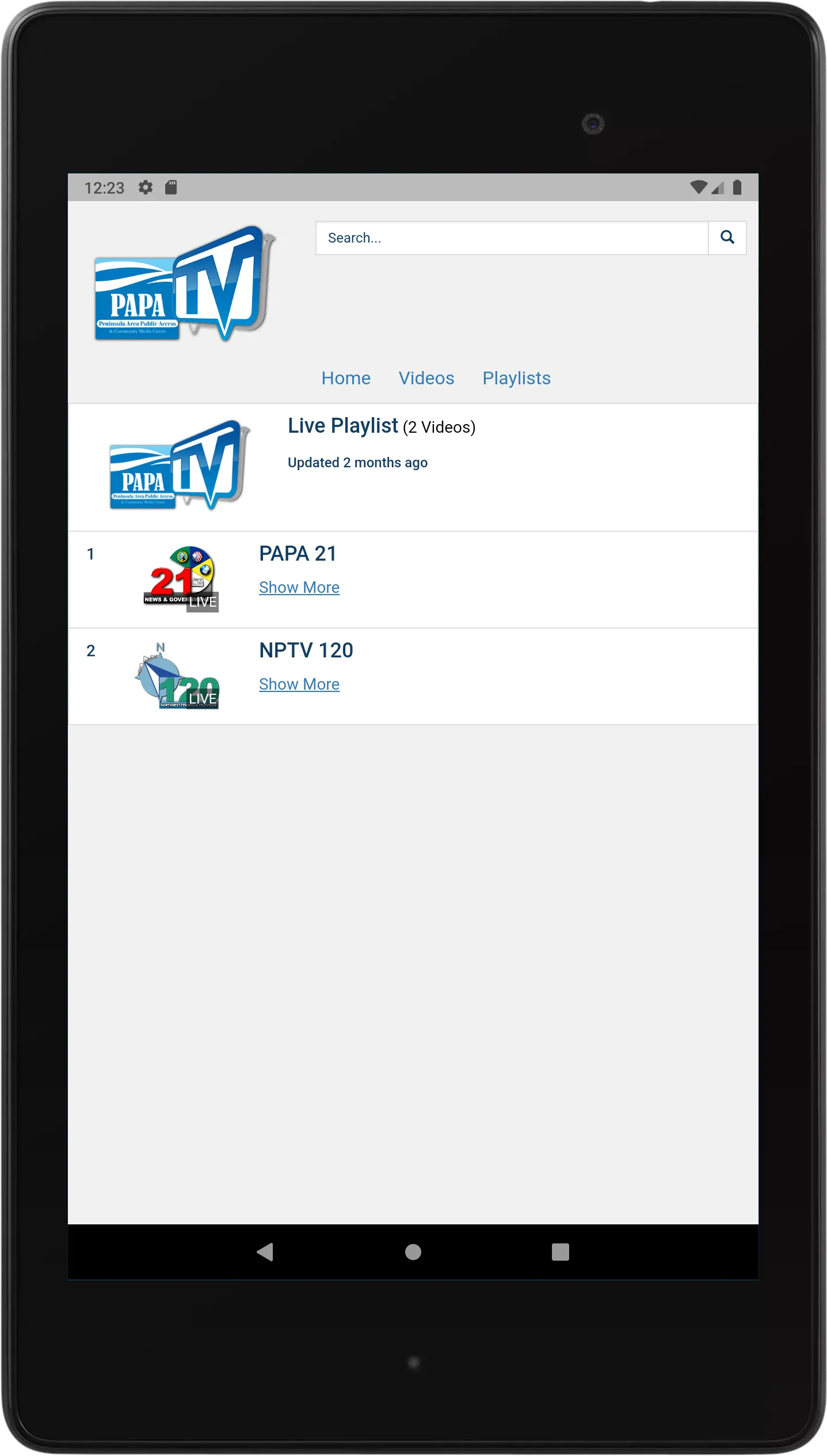 PAPA TV | Indus Appstore | Screenshot