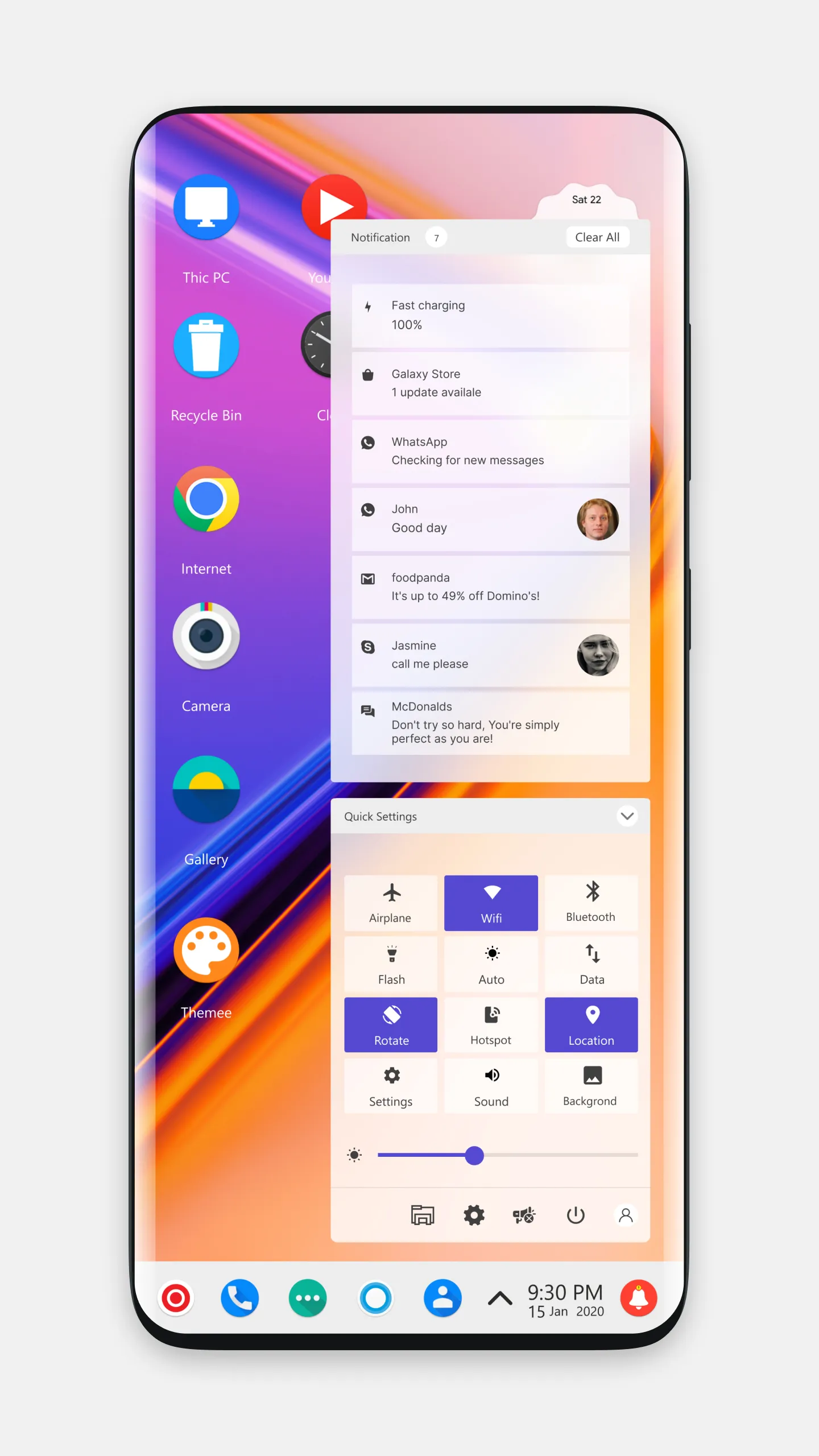 OnePlus 7 Theme for CL | Indus Appstore | Screenshot