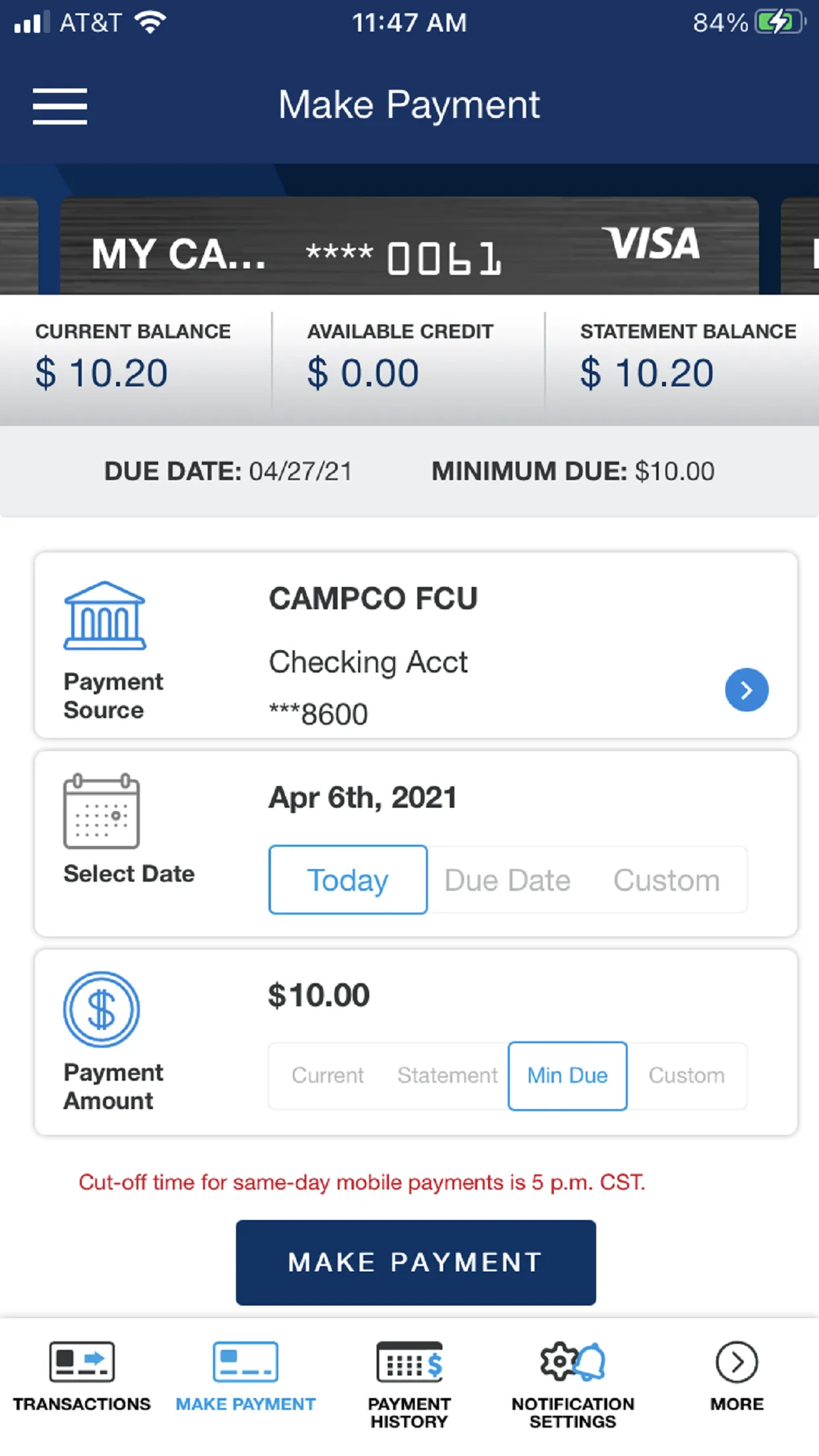 MyCU Card | Indus Appstore | Screenshot