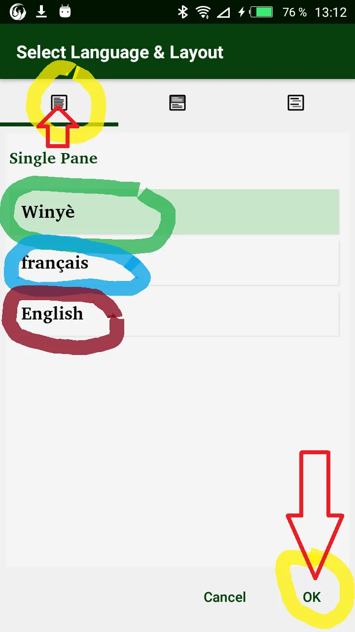 Winye français English | Indus Appstore | Screenshot