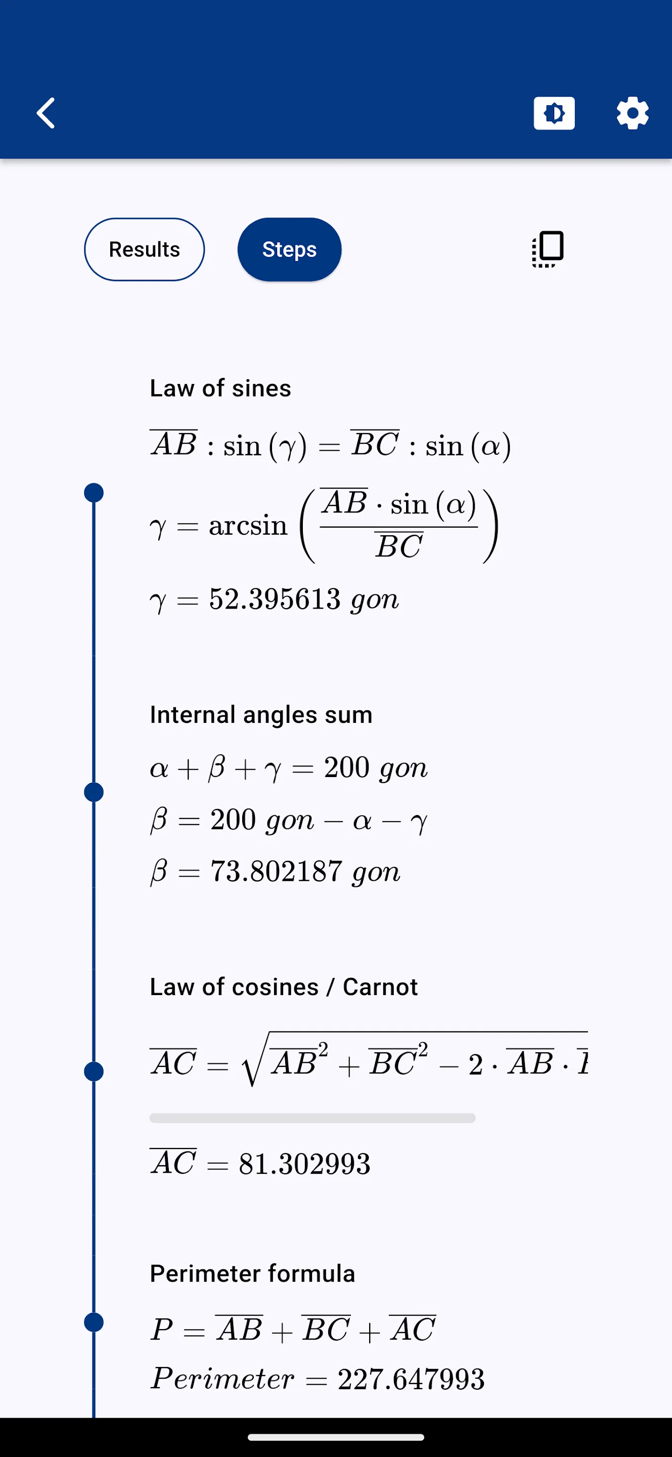 Triangle solver | Indus Appstore | Screenshot