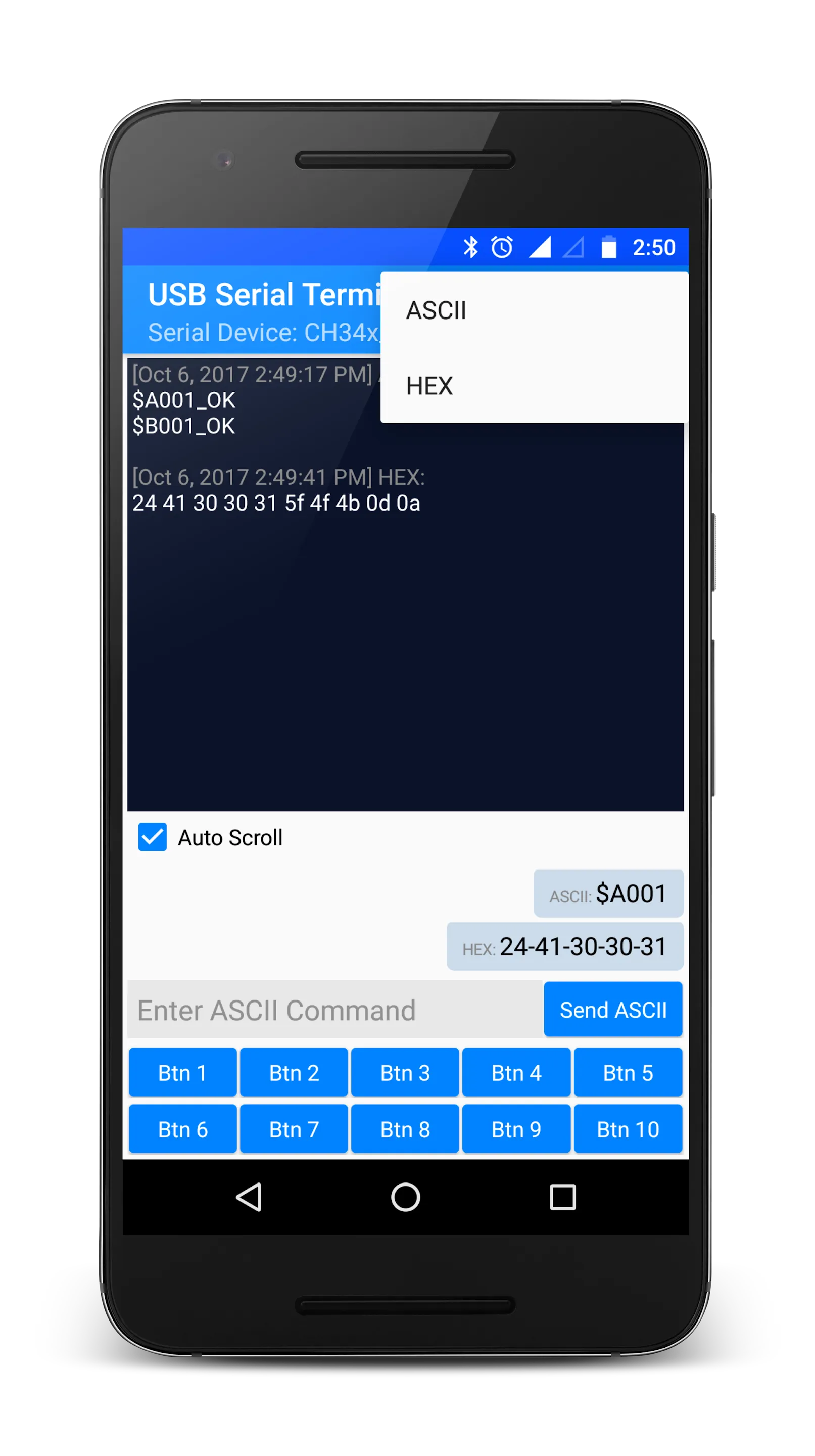 USB Serial Terminal | Indus Appstore | Screenshot