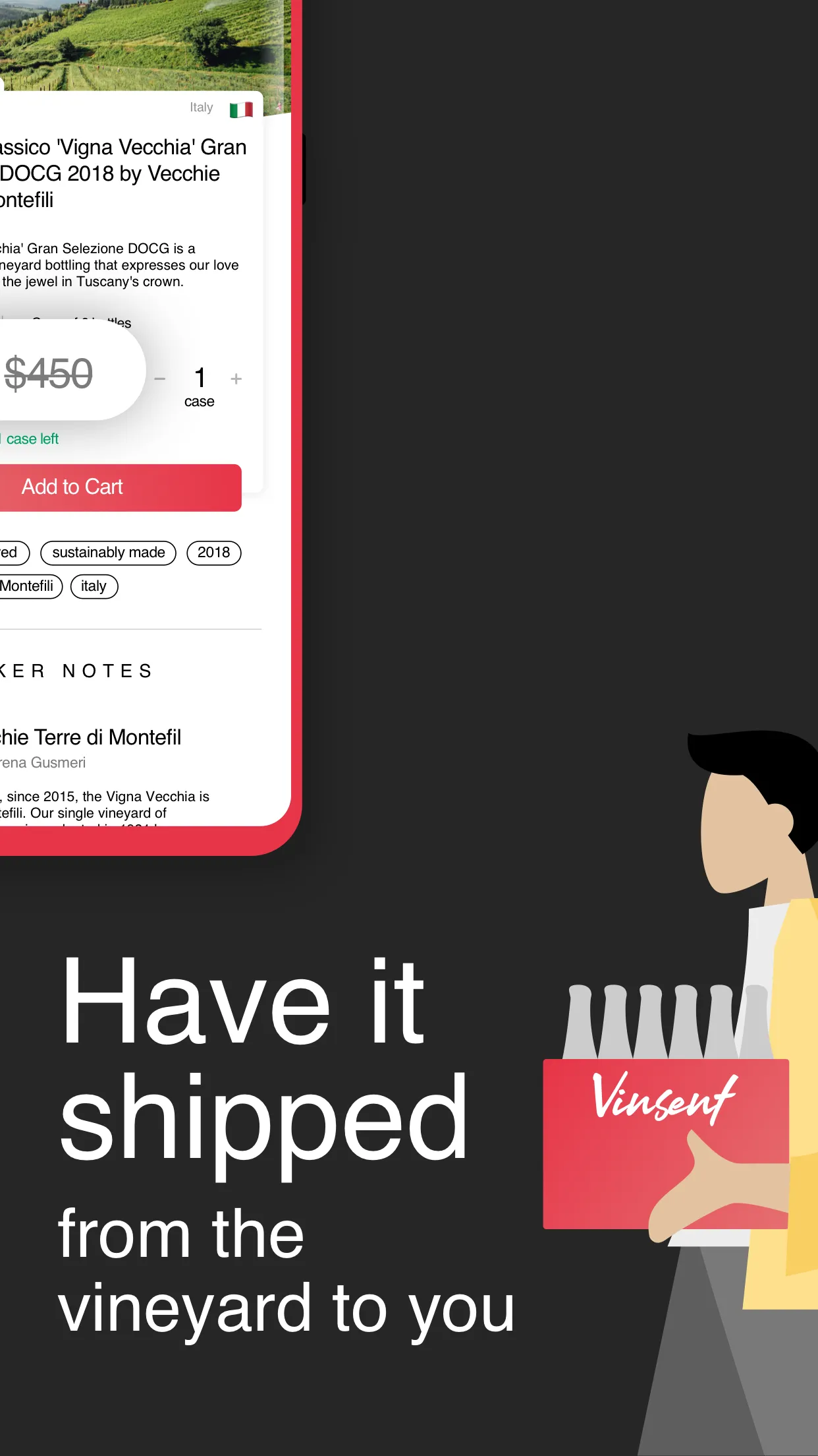 Vinsent: Your new way to buy f | Indus Appstore | Screenshot