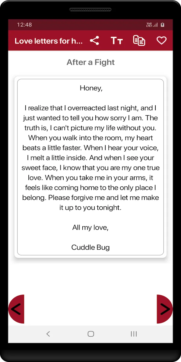 Love letters for him | Indus Appstore | Screenshot