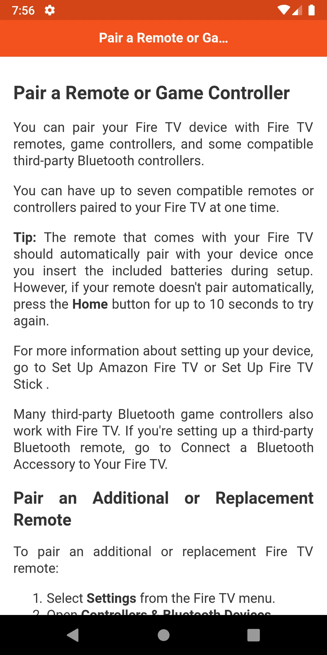 User guide for Fire TV | Indus Appstore | Screenshot