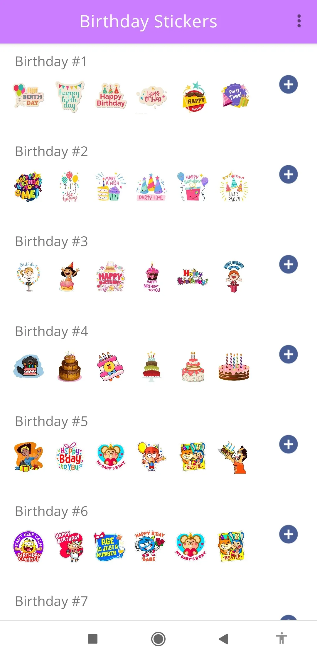 Happy Birthday Stickers | Indus Appstore | Screenshot