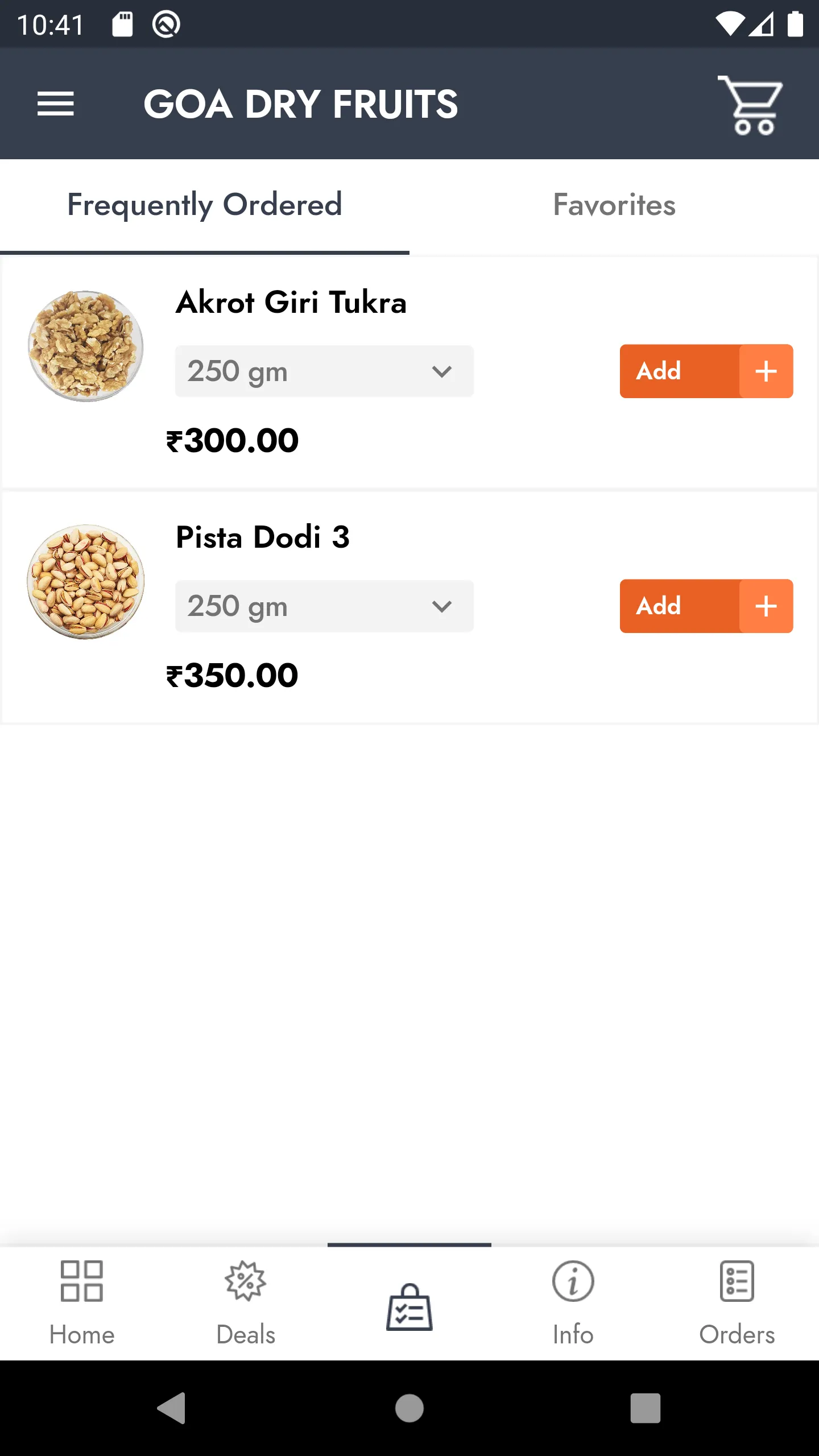 GOA DRY FRUITS | Indus Appstore | Screenshot