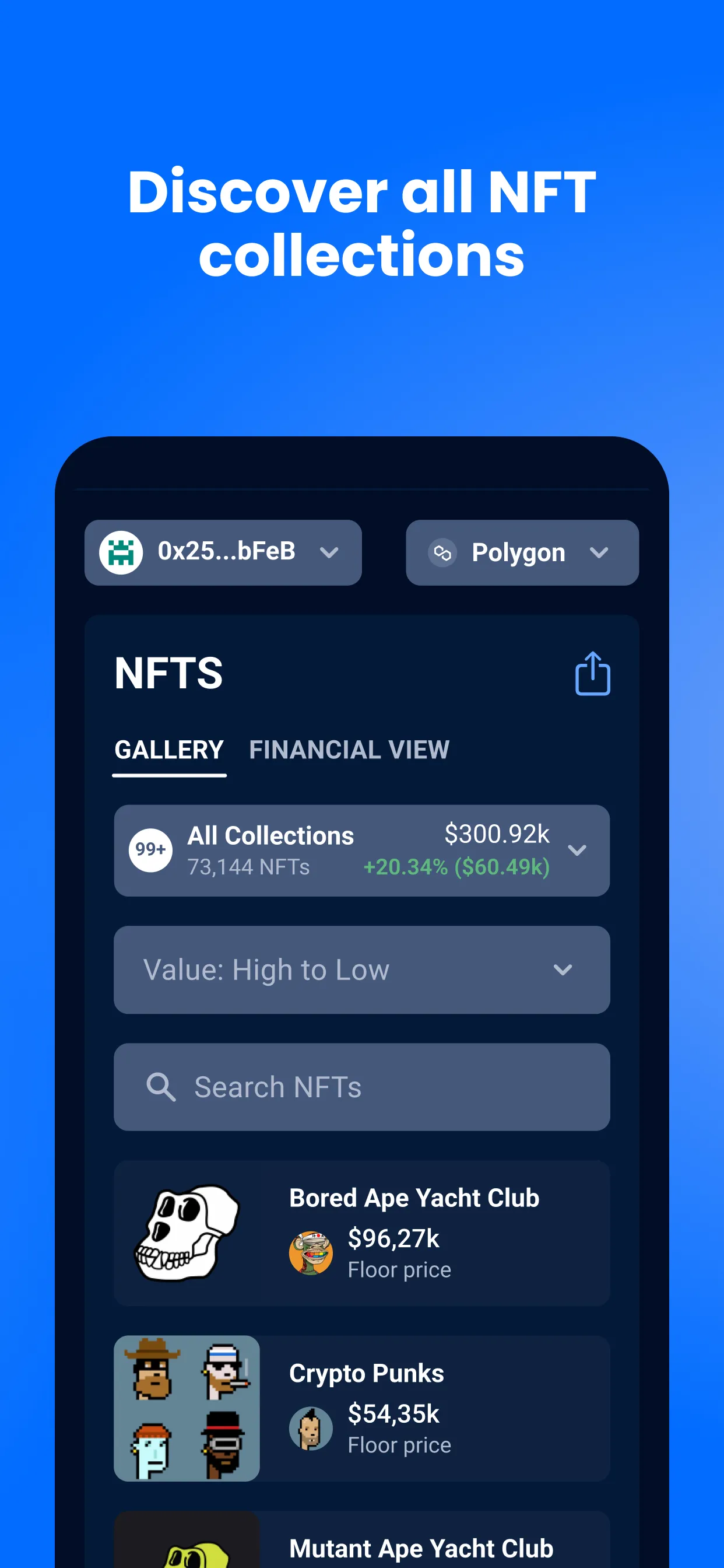 DappRadar: Web3 NFT Portfolio | Indus Appstore | Screenshot