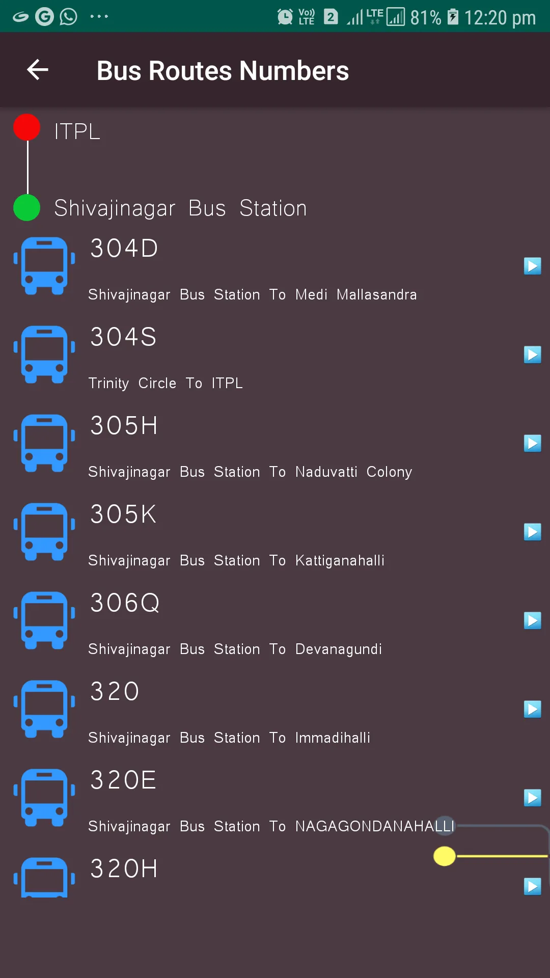 Bangalore City  Bus | Indus Appstore | Screenshot