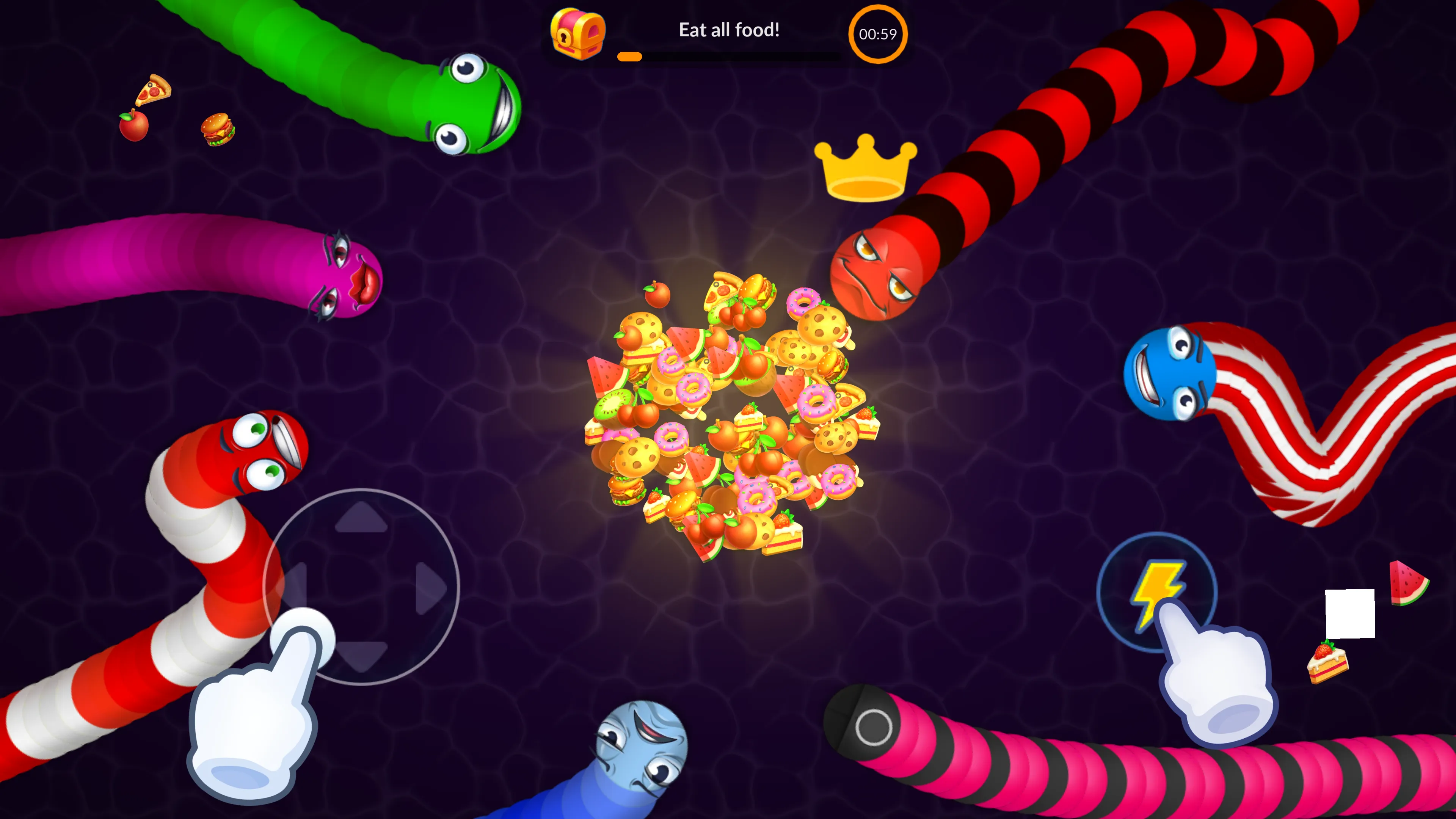 Snake vs Worms: Fun .io Zone | Indus Appstore | Screenshot