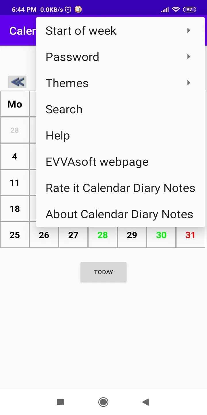 Calendar Diary Notes | Indus Appstore | Screenshot