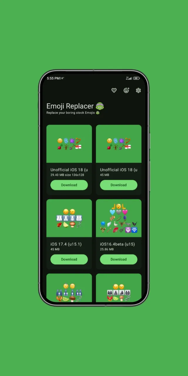Emoji Replacer [REQUIRES ROOT] | Indus Appstore | Screenshot