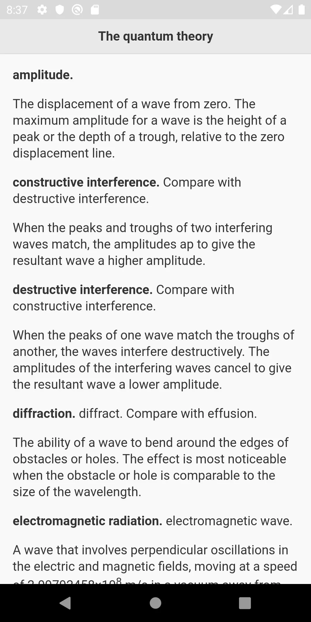 Chemistry  Terms | Indus Appstore | Screenshot