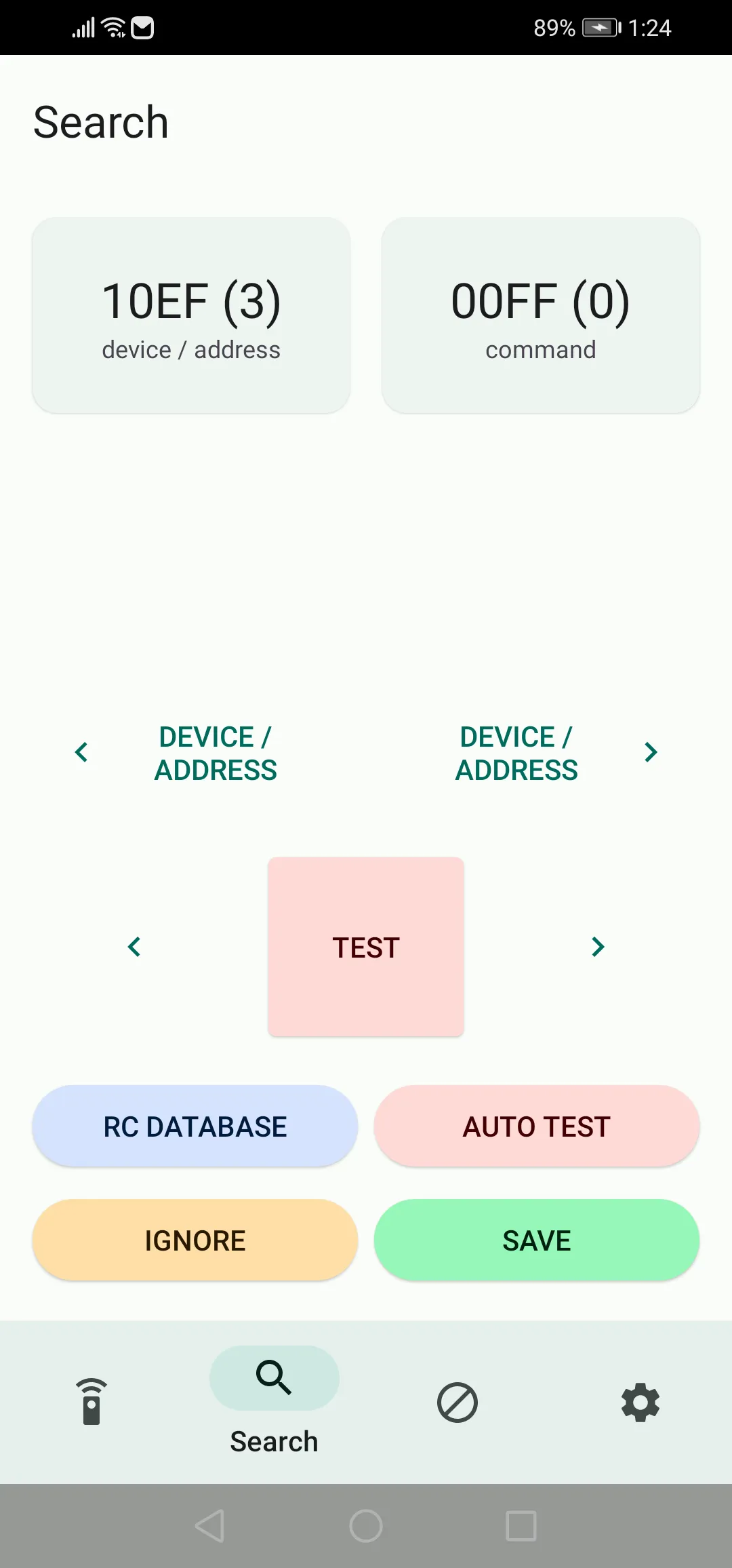 IrCode Finder Universal Remote | Indus Appstore | Screenshot