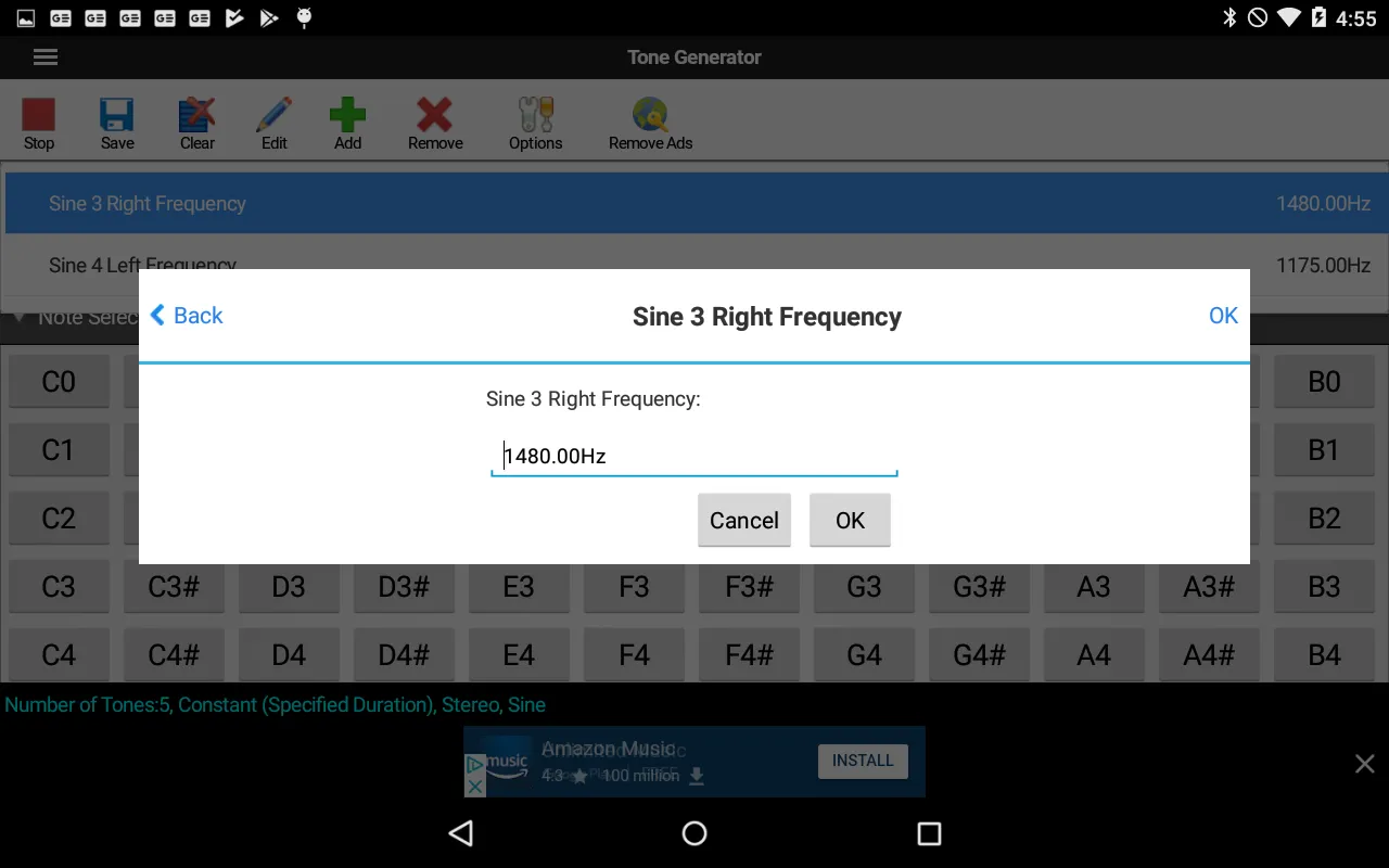 ToneGen Tone Generator | Indus Appstore | Screenshot