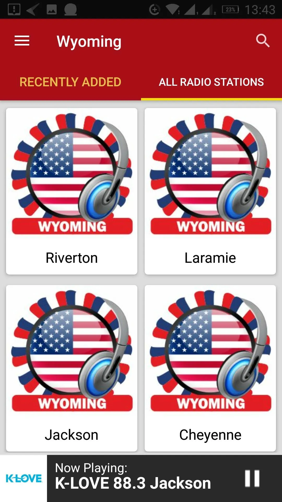 Wyoming Radio Stations - USA | Indus Appstore | Screenshot