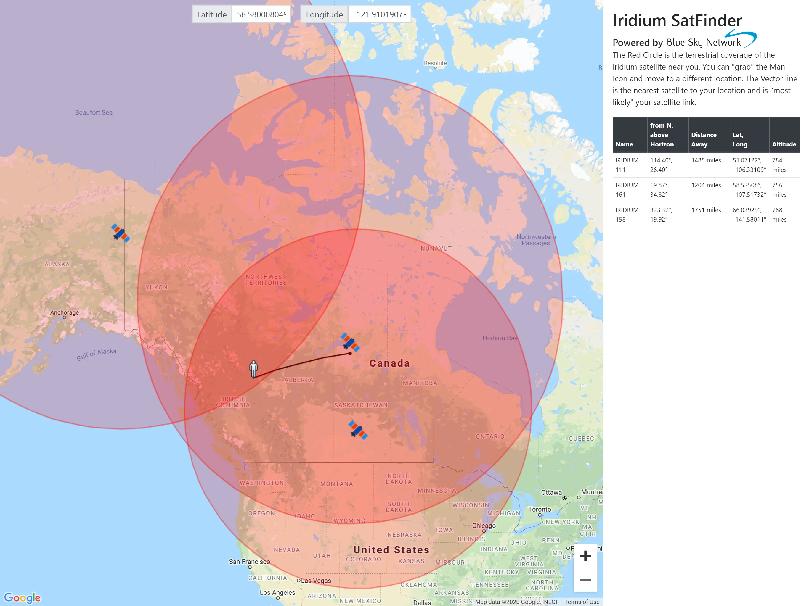 Iridium SatFinder | Indus Appstore | Screenshot