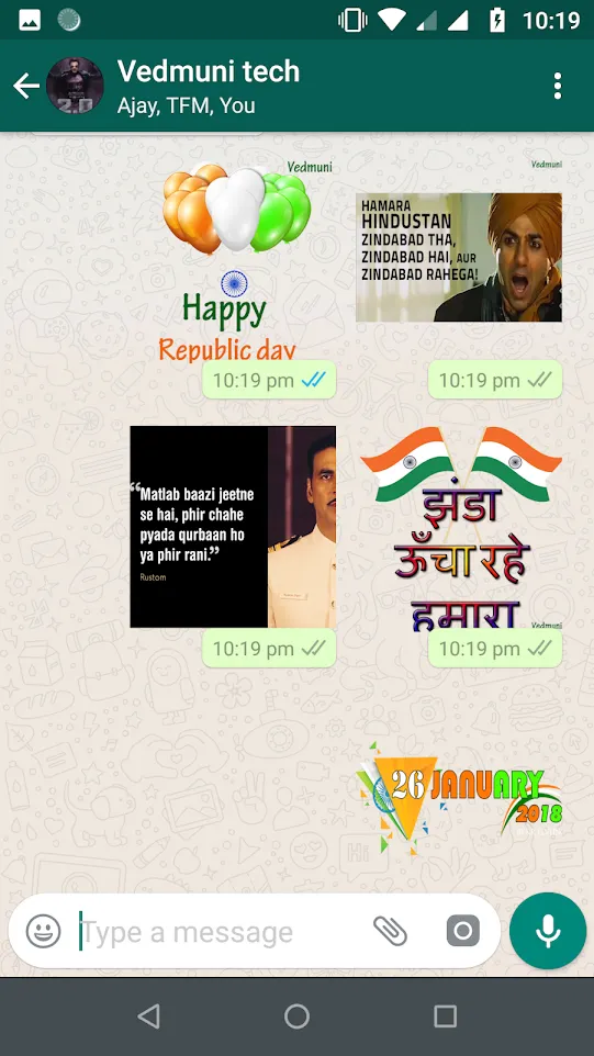 Republic Day Stickers | Indus Appstore | Screenshot