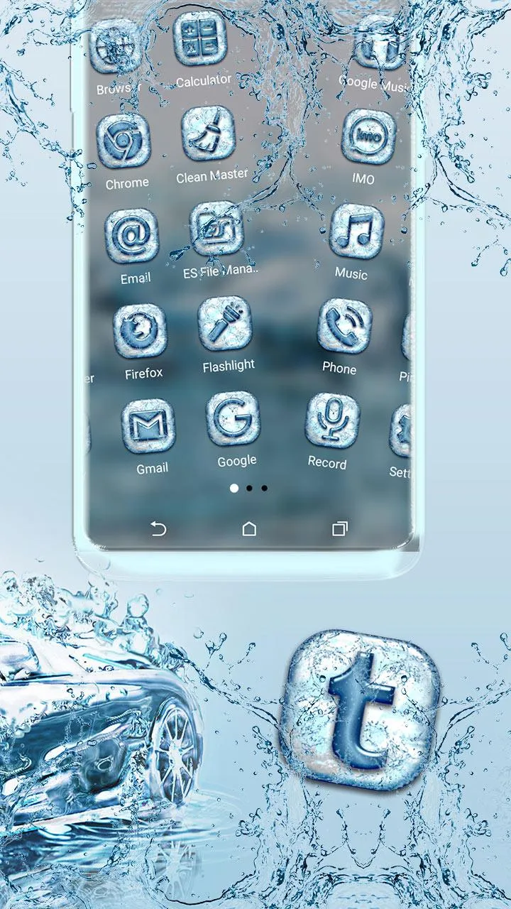 Water Car Launcher Theme | Indus Appstore | Screenshot