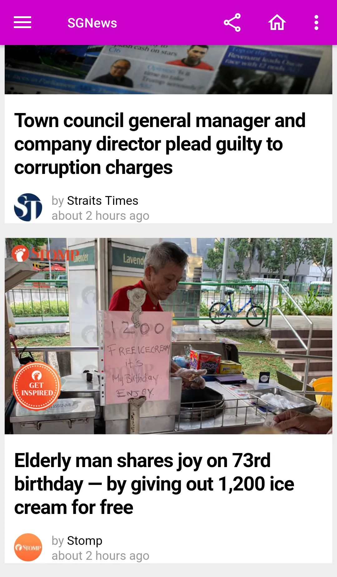 SGNews - Singapore News | Indus Appstore | Screenshot