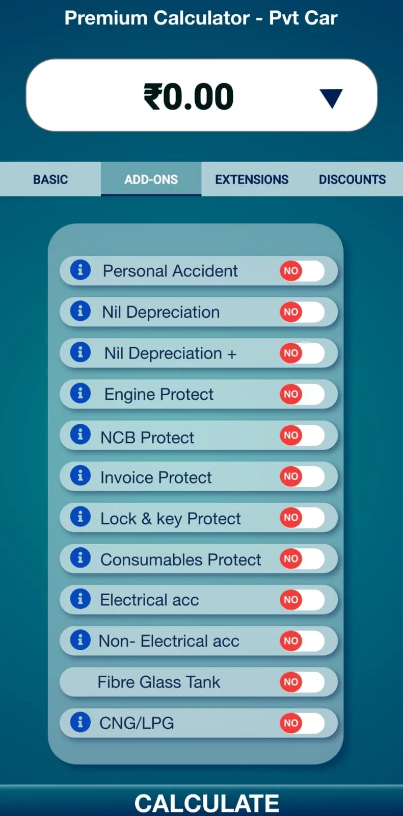 NIC Premium Calculator | Indus Appstore | Screenshot