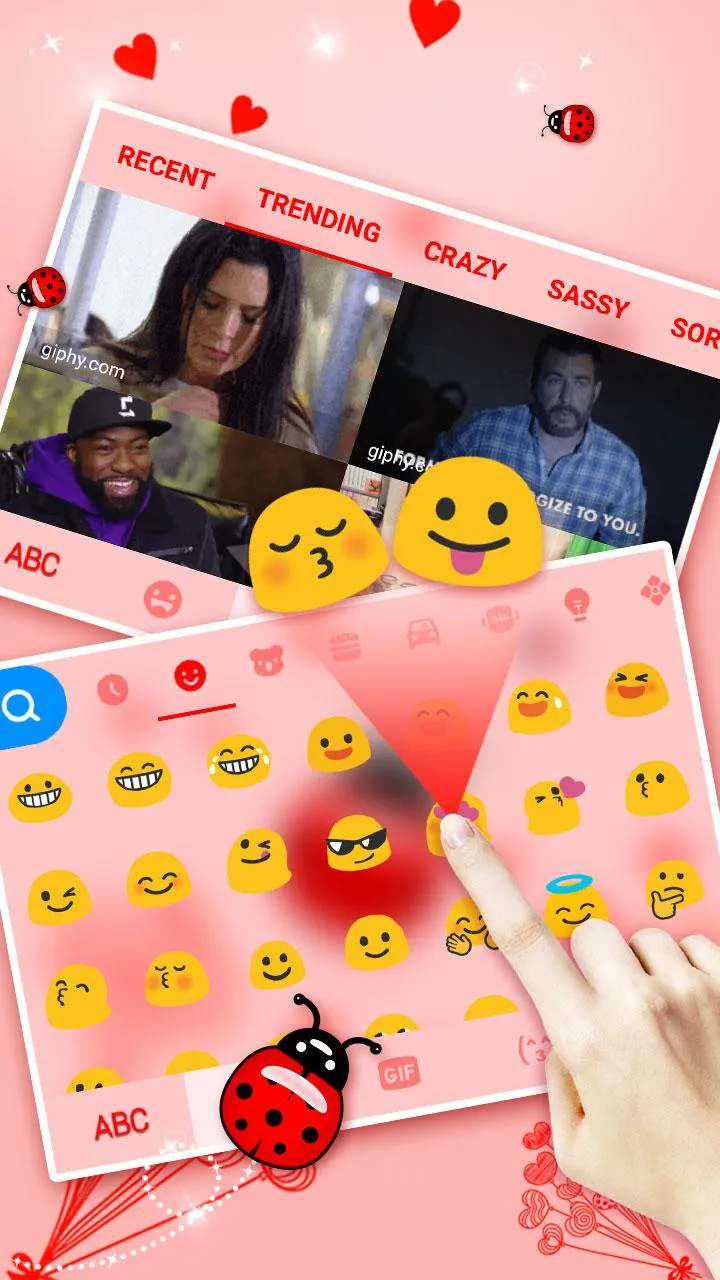 Sweet Ladybird Keyboard Theme | Indus Appstore | Screenshot