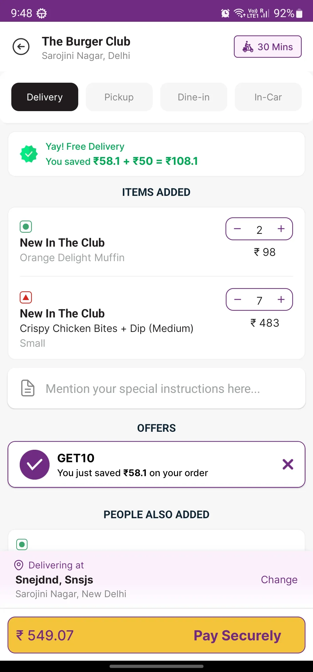 The Burger Club | Indus Appstore | Screenshot