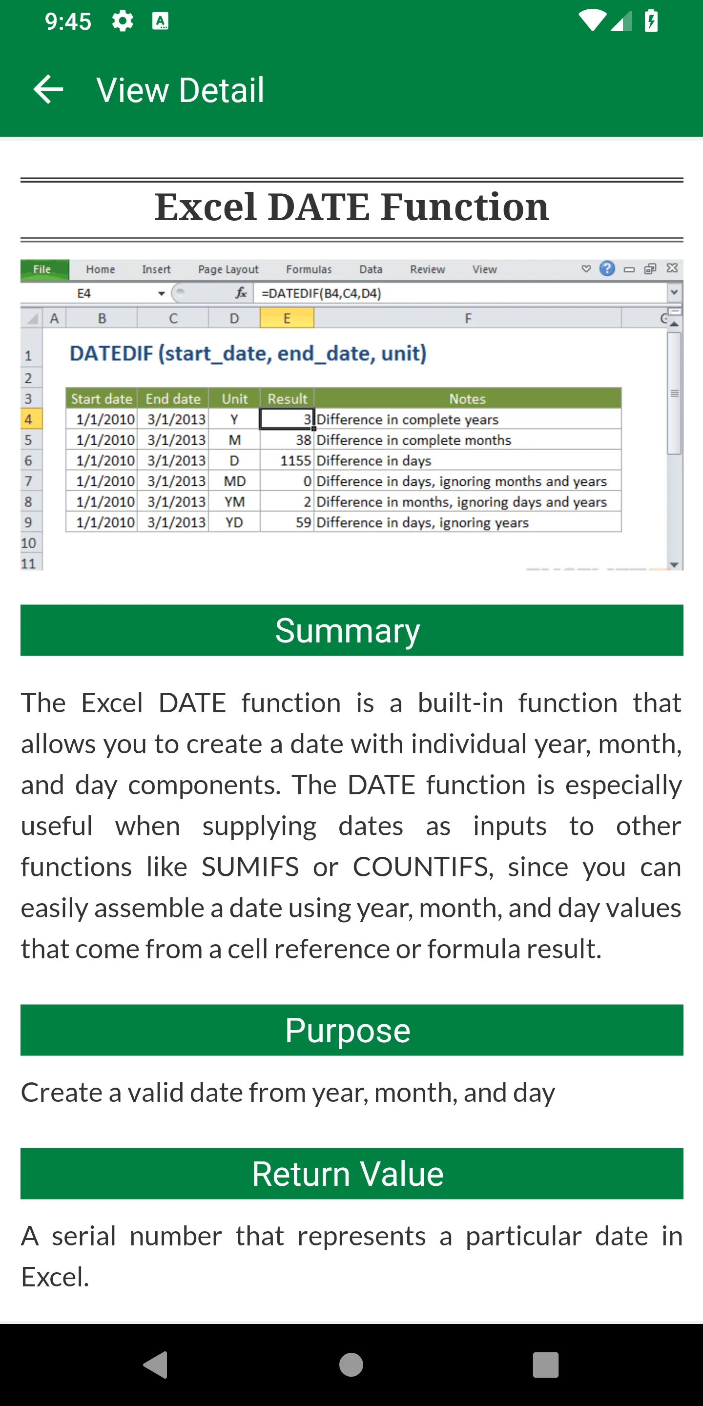 Assistant Excel Learner | Indus Appstore | Screenshot