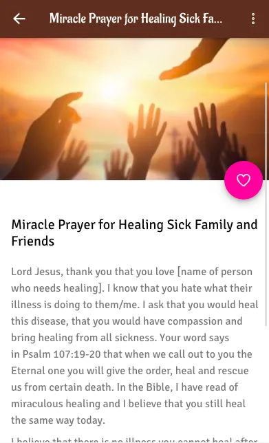 Miracle Prayer for Healing | Indus Appstore | Screenshot