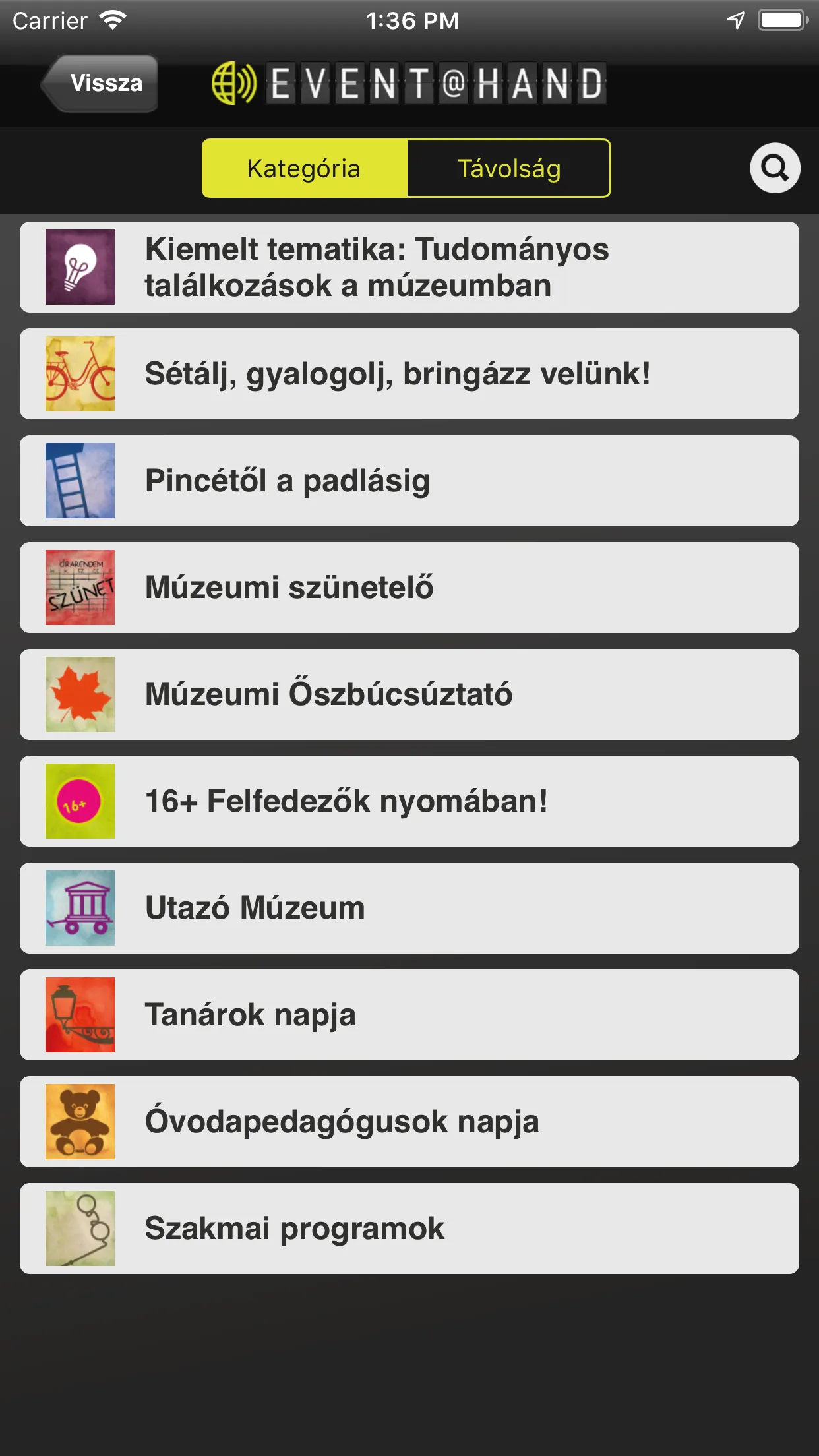 Múzeumok Őszi Fesztiválja EVEN | Indus Appstore | Screenshot