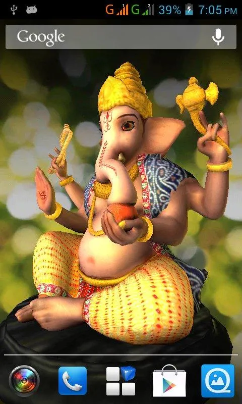 3D Ganesh Live Wallpaper | Indus Appstore | Screenshot